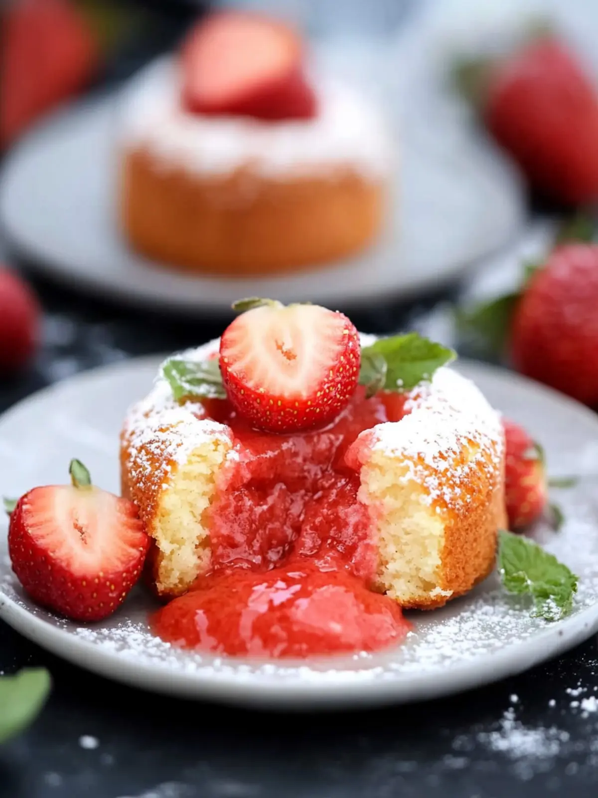 Decadent Strawberry Lava Cakes for a Sweet Surprise Strawberry Lava Cakes