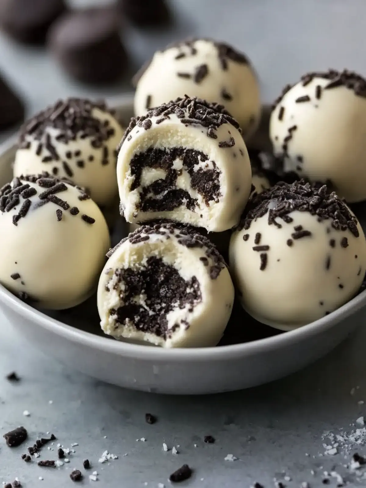 Irresistible Cookies and Cream Cheesecake Balls You’ll Love Cookies and Cream Cheesecake Balls
