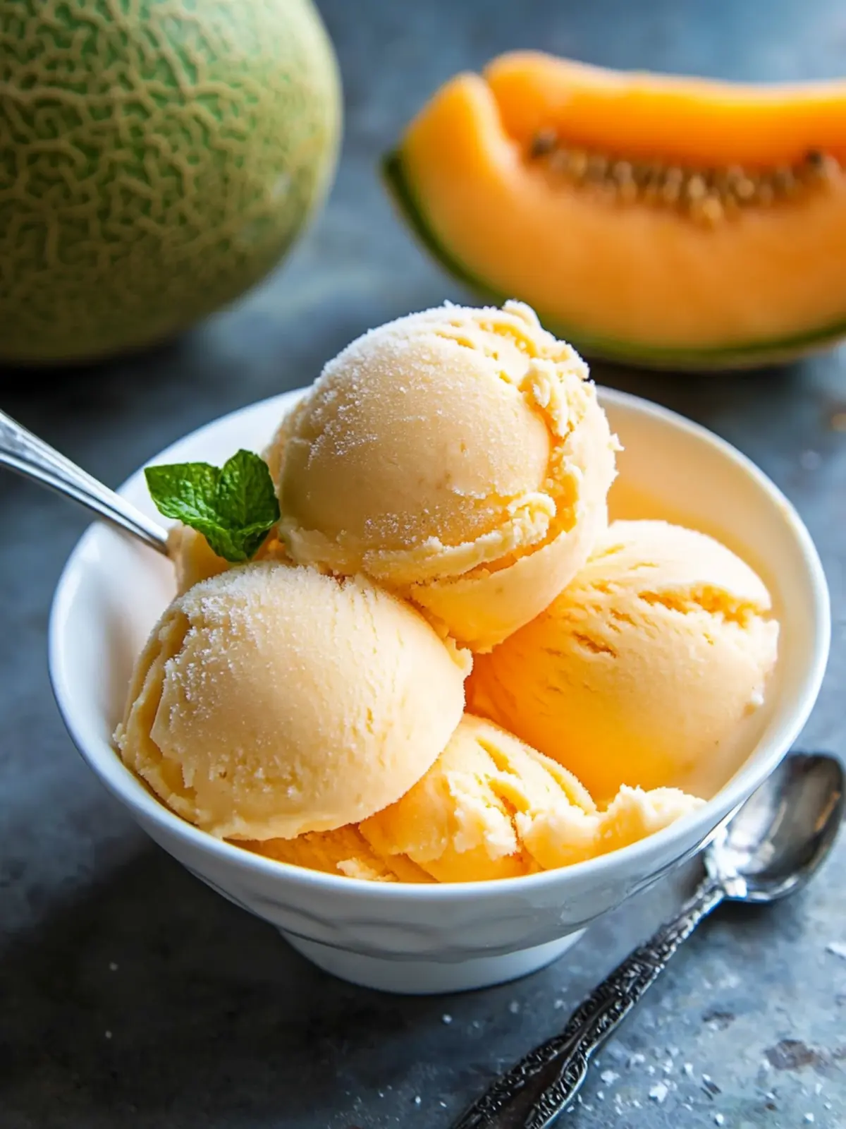 Cantaloupe Sea Salt Ice Cream: Your Summer Chill Solution Cantaloupe Sea Salt Ice Cream