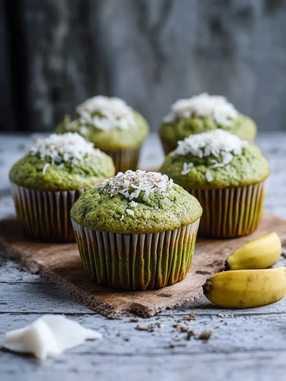 Irresistible Matcha Muffins with Banana and Coconut Bliss Matcha Muffins with Banana and Coconut