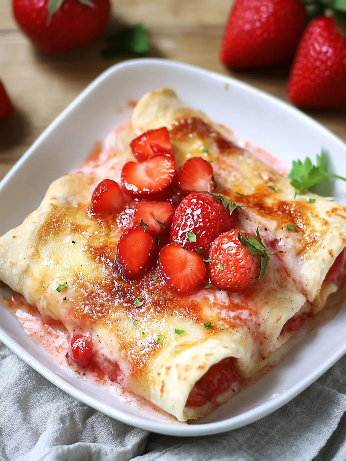 Sweet Strawberry Pie Enchiladas for a Fun Twist on Dessert Strawberry Pie Enchiladas