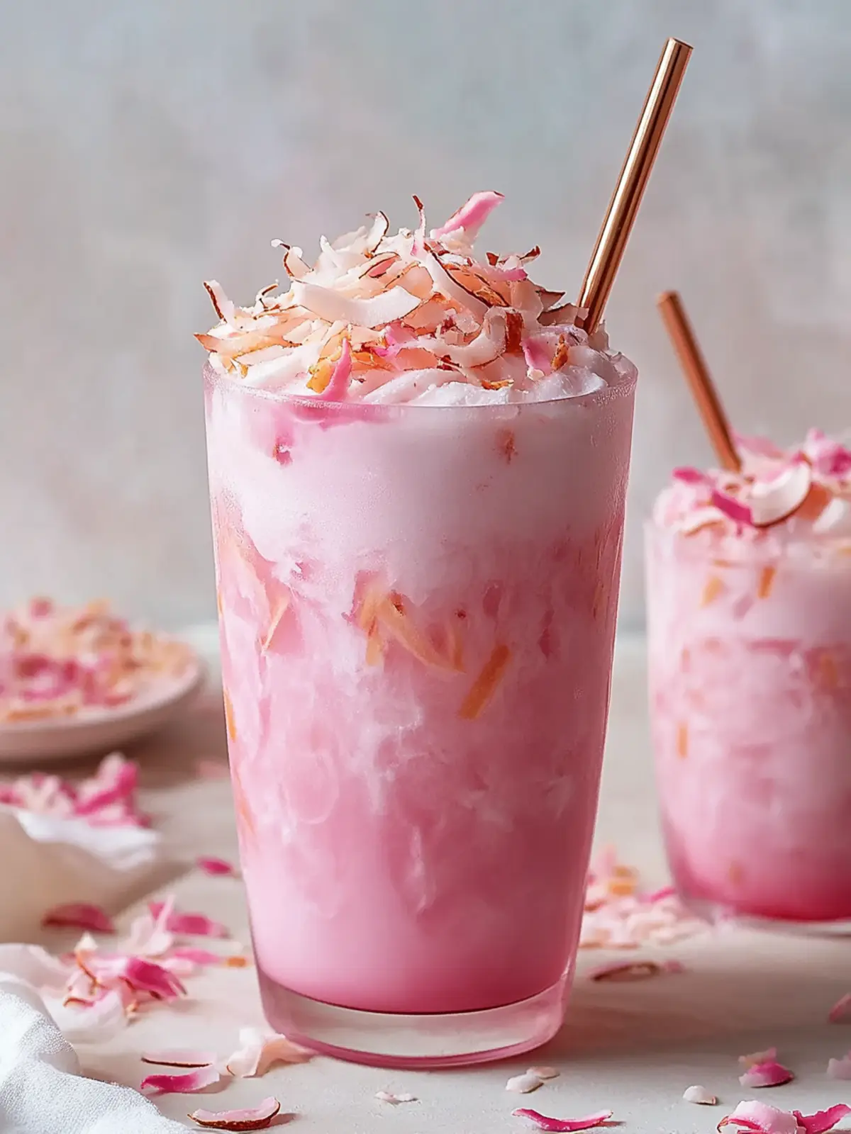 Delight in a Pink Coconut Iced Latte That's Easy to Make Pink Coconut Iced Latte
