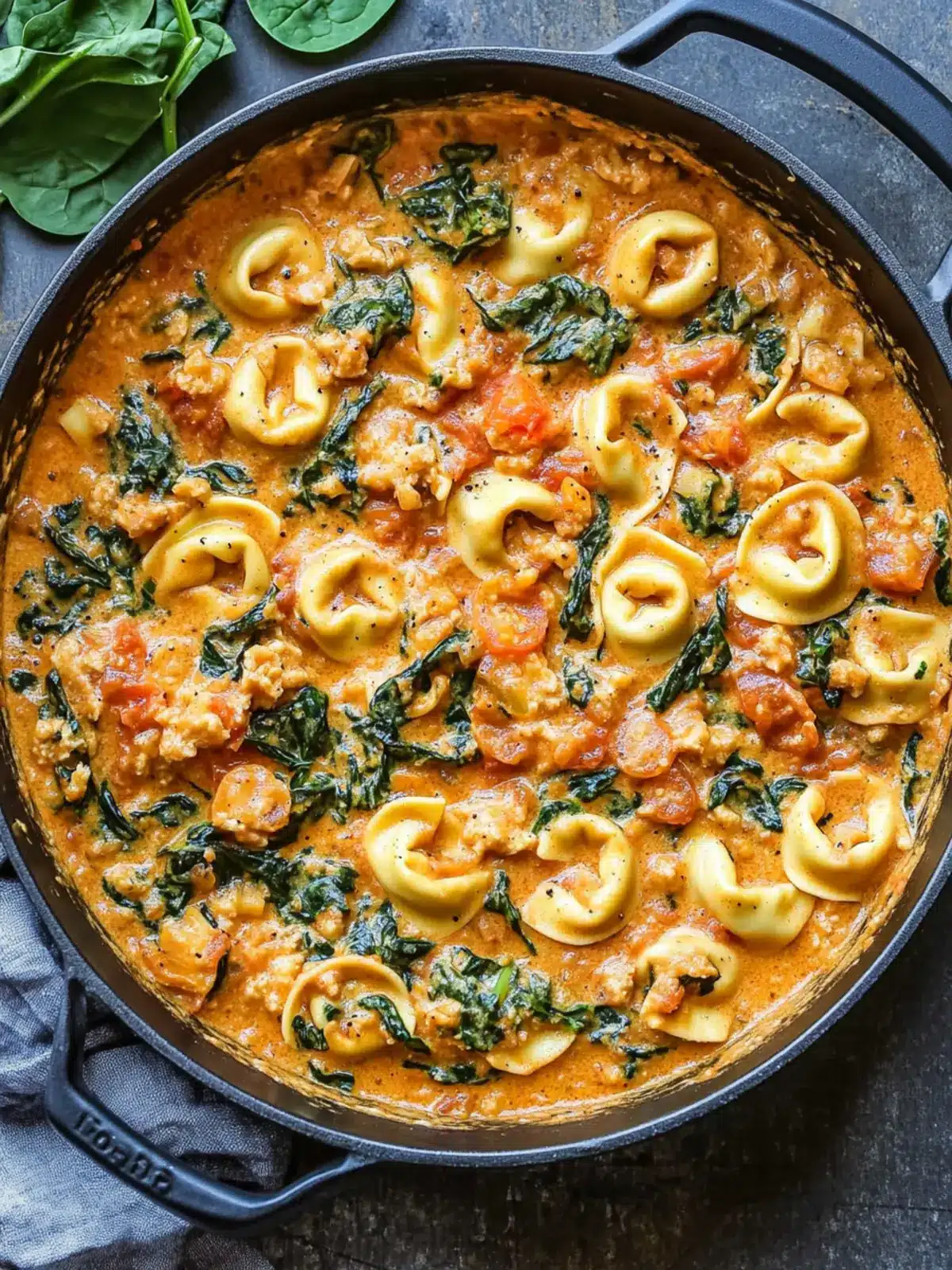 One Pot Creamy Spinach Tomato Tortellini for Cozy Nights One Pot Creamy Spinach Tomato Tortellini