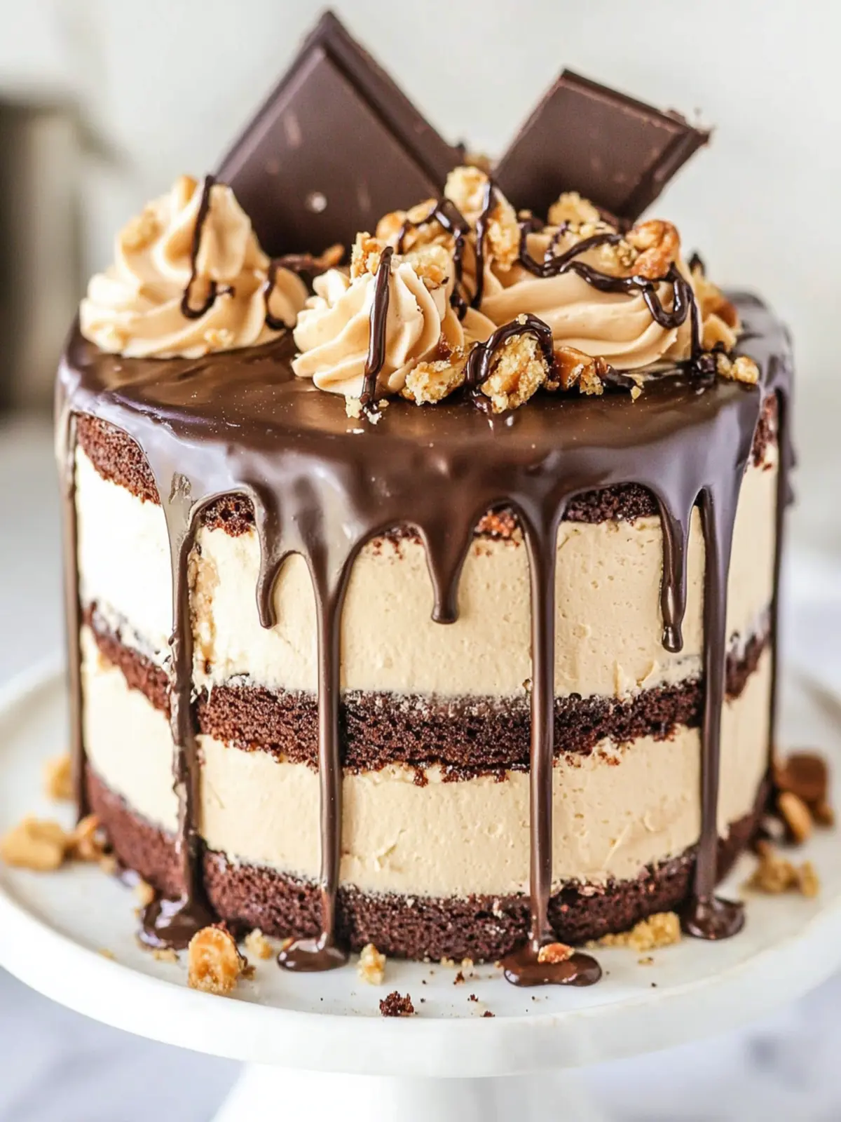 Indulge in Peanut Butter Chocolate Layer Cake Bliss Peanut Butter Chocolate Layer Cake
