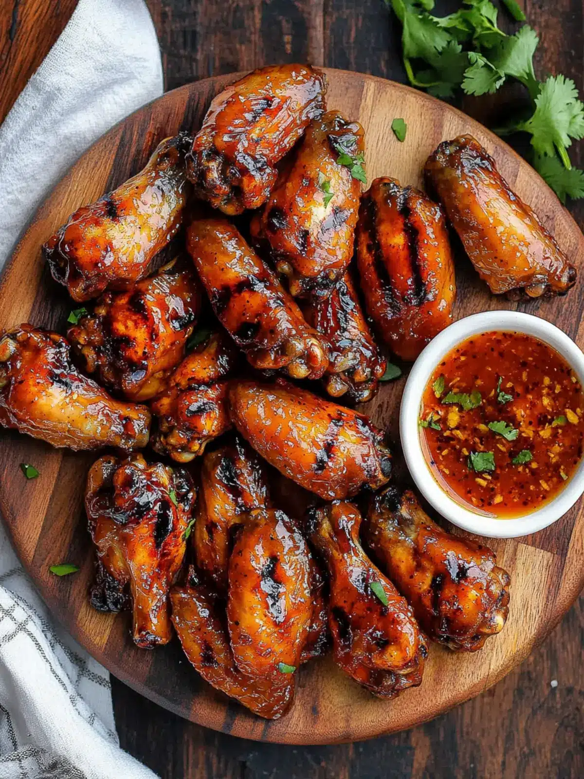 Grilled Wings with Buffalo Hot Honey Sauce: A Game Day Treat Grilled Wings with Buffalo Hot Honey Wing Sauce