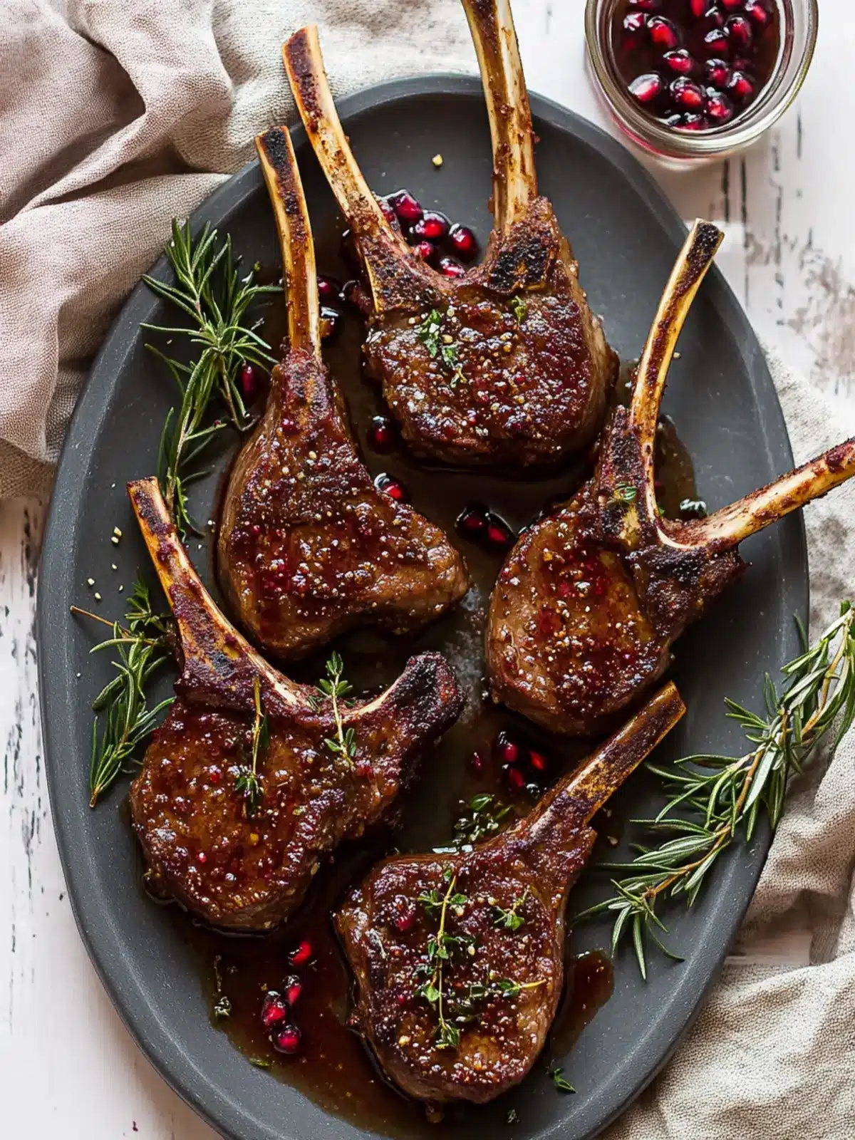 Savor Fancy Pomegranate Lamb Chops for a Memorable Feast Fancy Pomegranate Lamb Chops