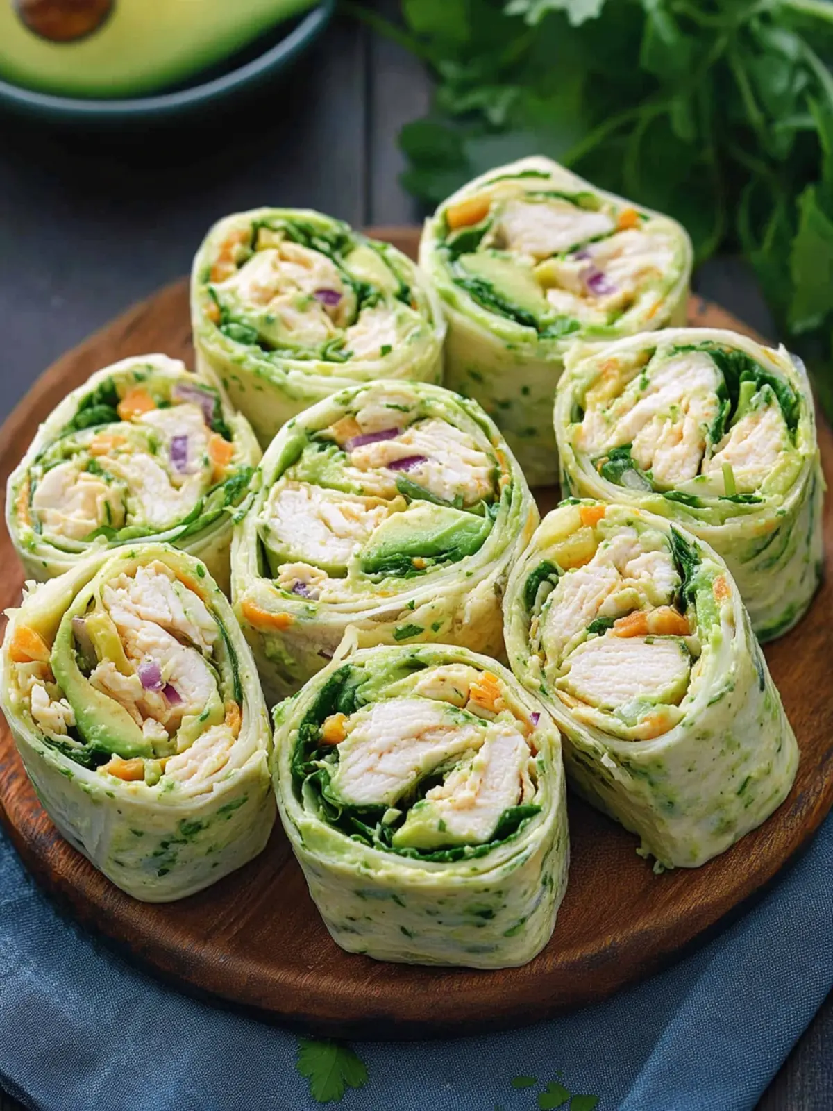 Delicious Chicken Avocado Salad Roll Ups for a Fresh Twist Chicken Avocado Salad Roll Ups