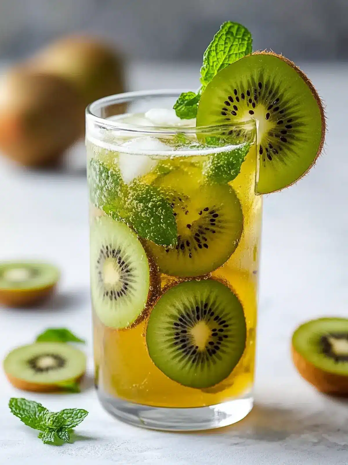 Revitalize Your Day with Kiwi Mint Cold Brew Green Tea Kiwi Mint Cold Brew Green Tea