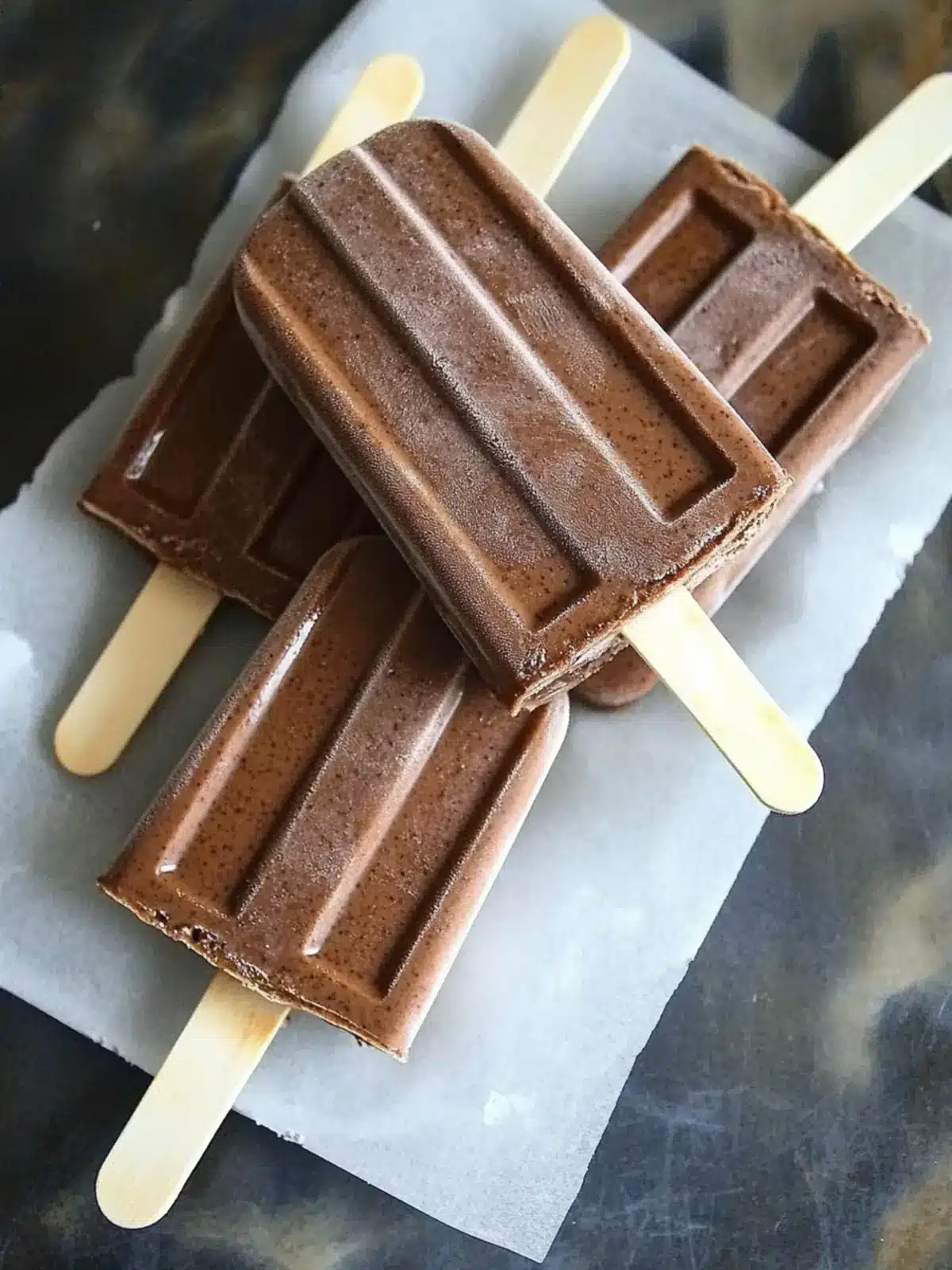 Irresistible Dutch Cocoa Popsicles with a Vanilla Twist Dutch Cocoa Popsicles