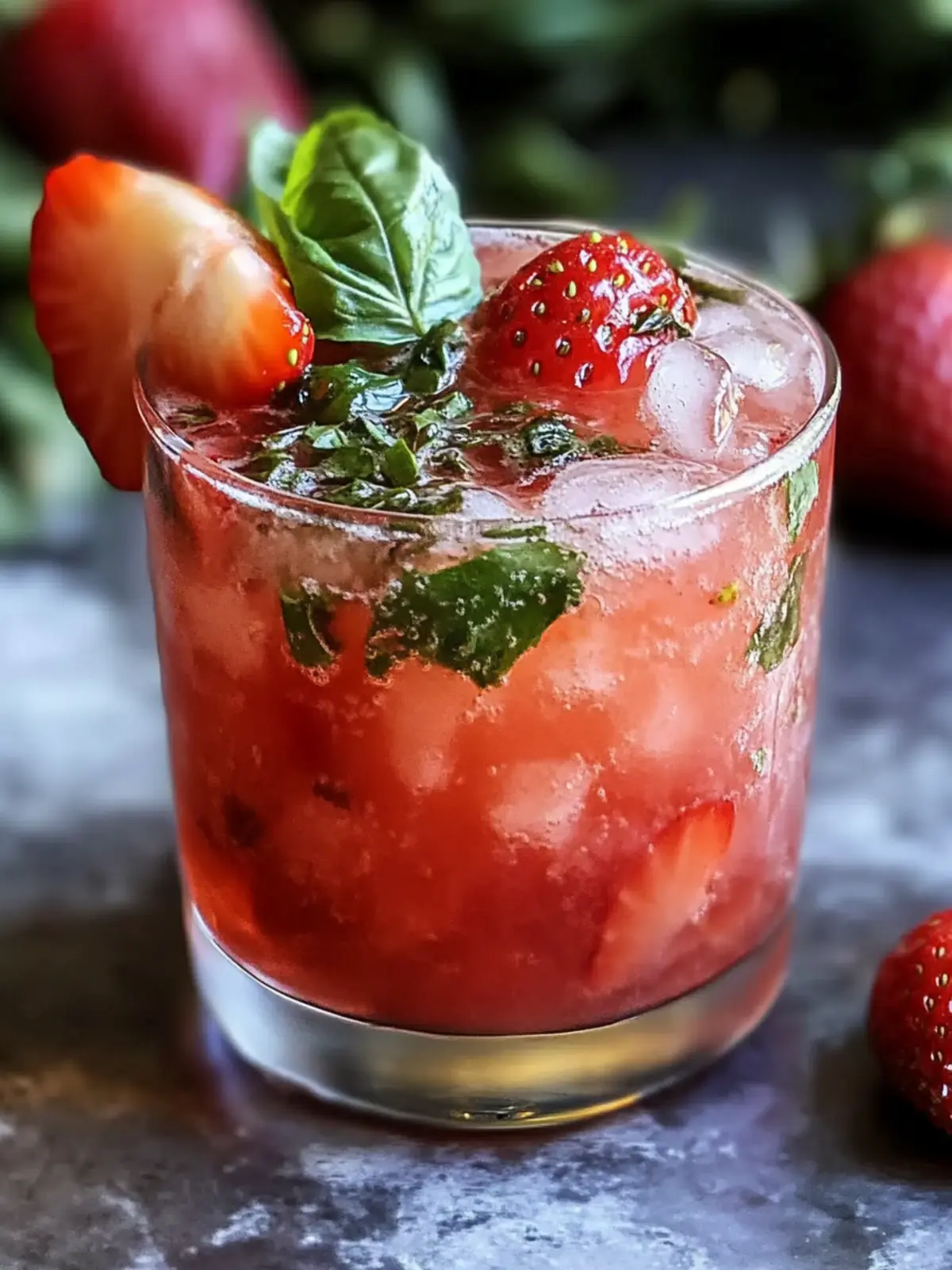 Delightful Strawberry Basil Smash Cocktail for Summer Sips Strawberry Basil Smash Cocktail