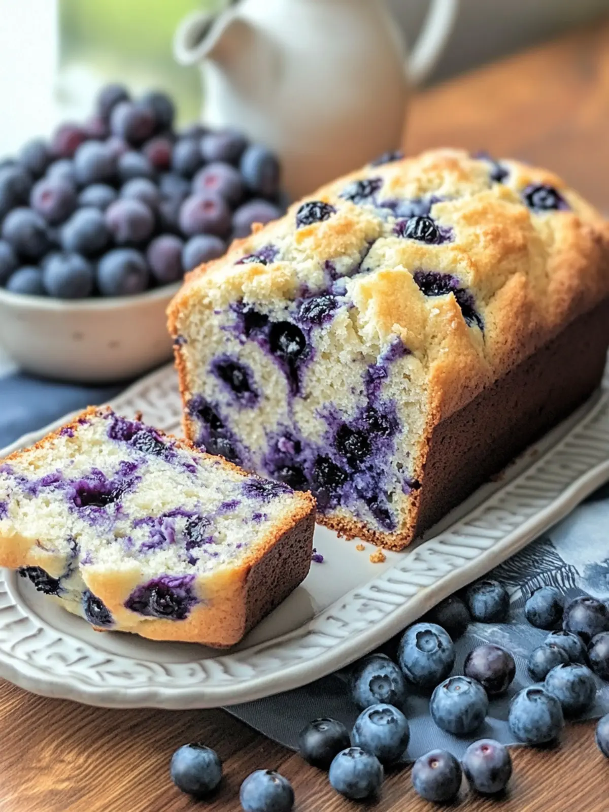 Decadent Blueberry Cream Cheese Bread for Blissful Mornings Blueberry Cream Cheese Bread