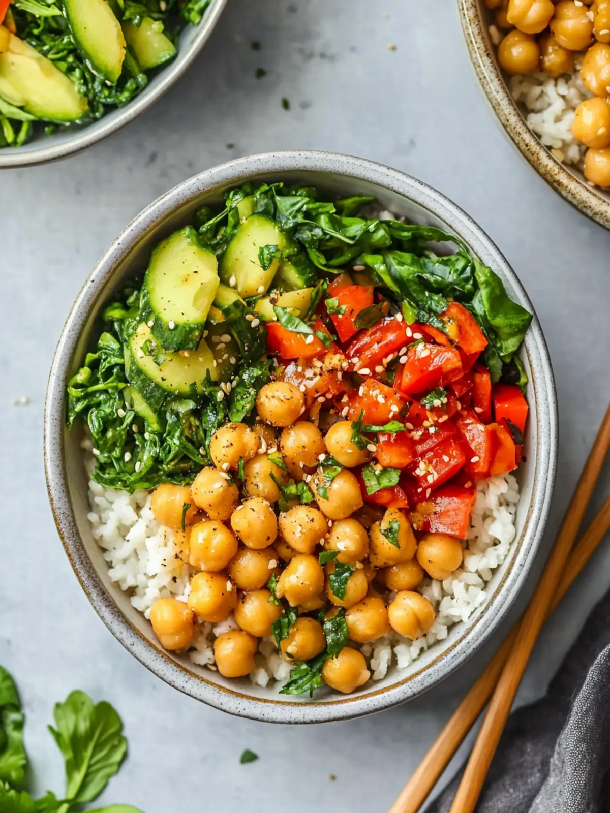 Peanut Chickpea & Veggie Bowls that Boost Your Energy Fast Peanut Chickpea & Veggie Bowls