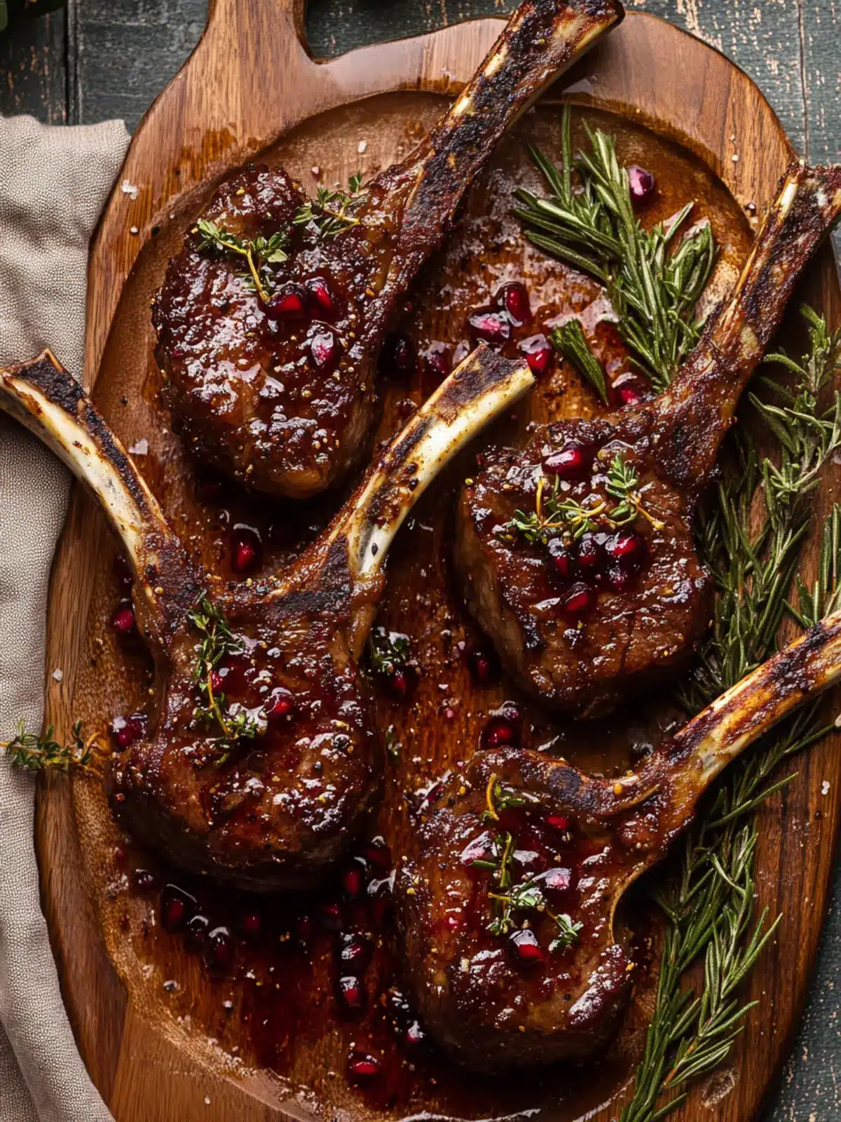 Savor Fancy Pomegranate Lamb Chops for a Memorable Feast Fancy Pomegranate Lamb Chops