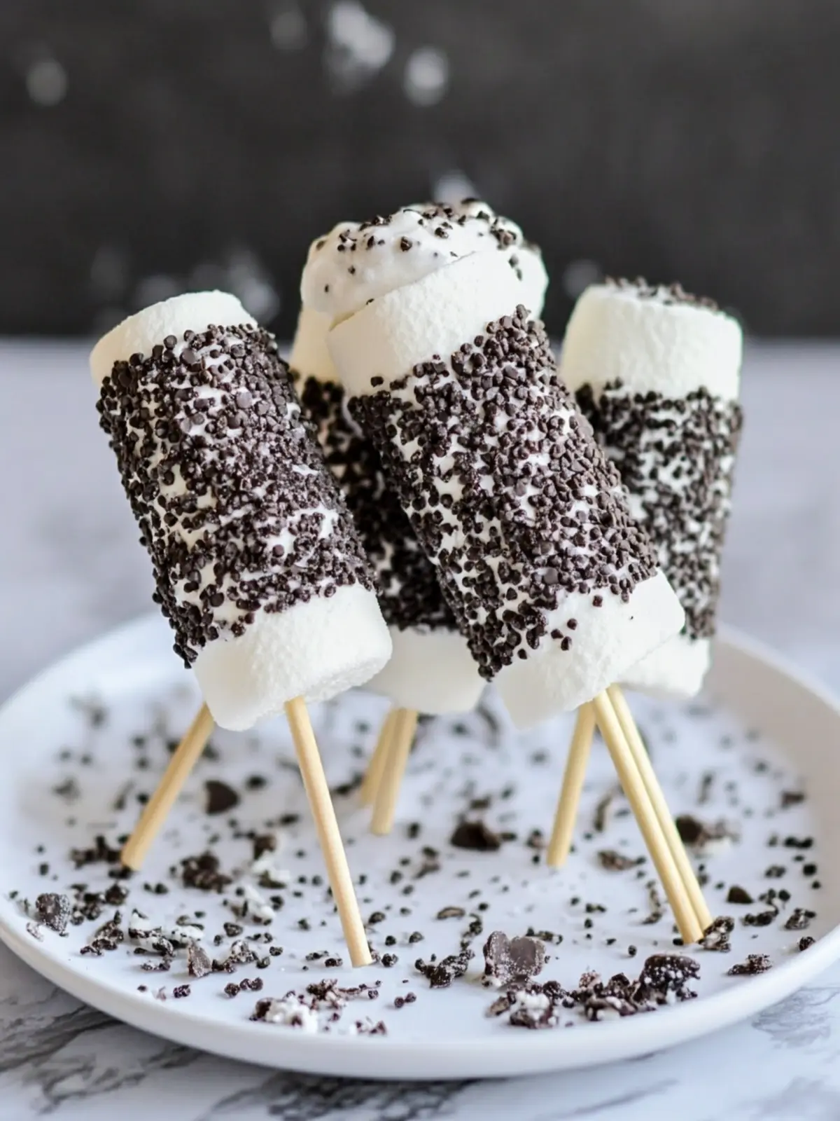Delicious Cookies and Cream Marshmallow Pops for Sweet Moments Cookies and Cream Marshmallow Pops