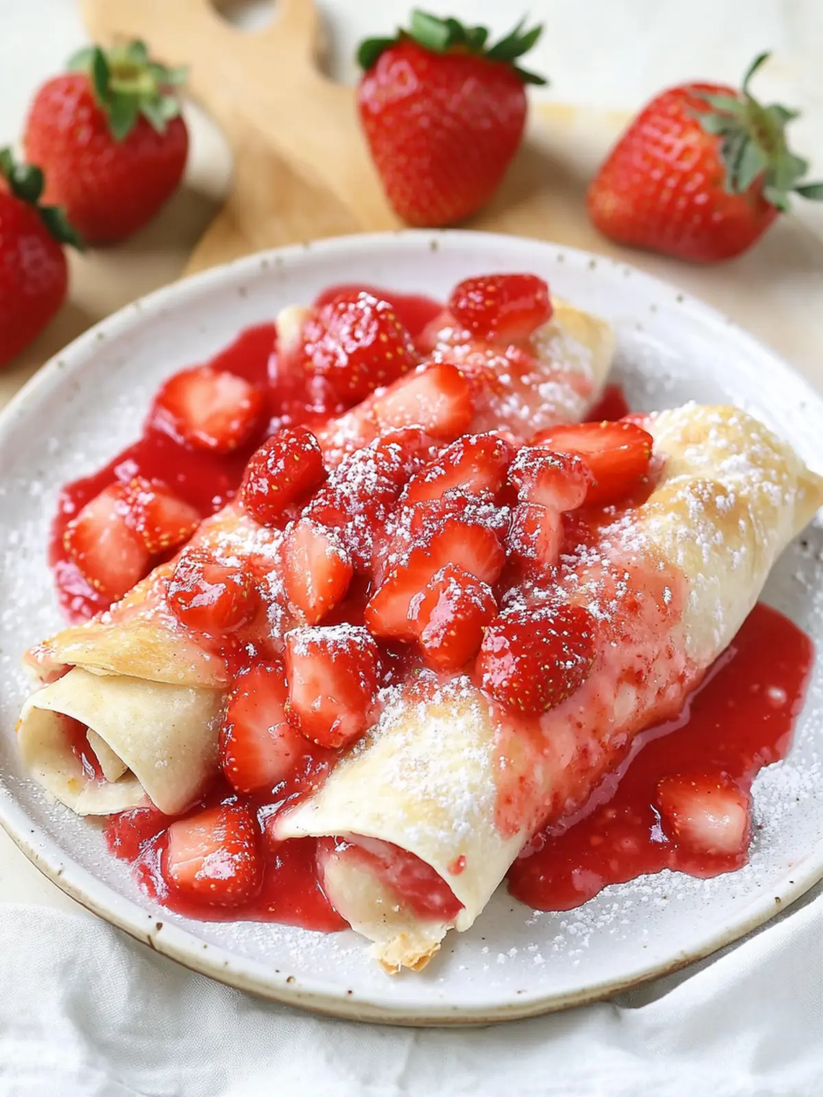 Sweet Strawberry Pie Enchiladas for a Fun Twist on Dessert Strawberry Pie Enchiladas