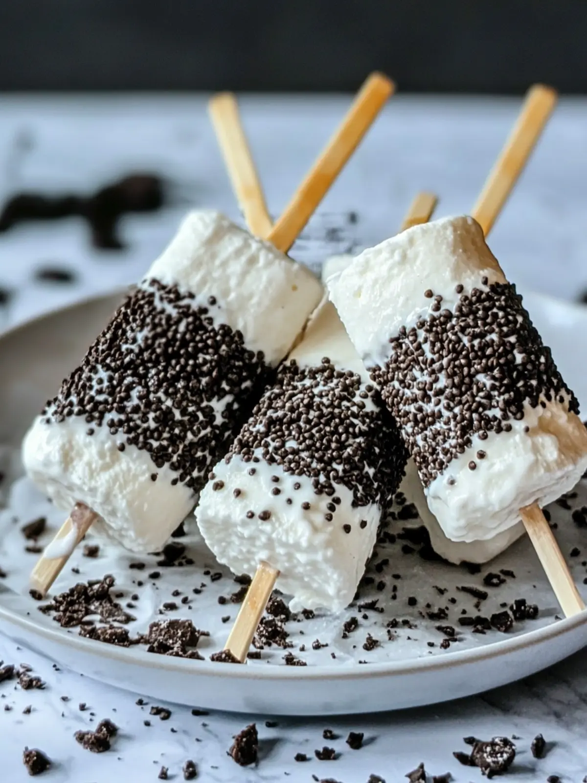 Delicious Cookies and Cream Marshmallow Pops for Sweet Moments Cookies and Cream Marshmallow Pops