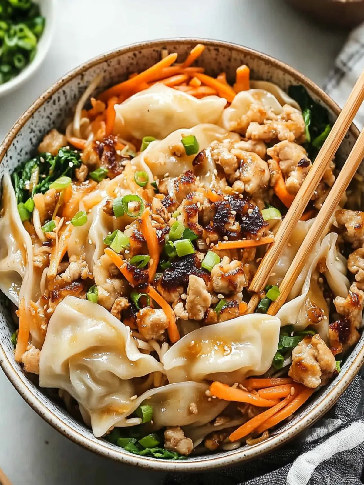 Savor the Crunch: Quick Potsticker Noodle Bowl Delight Potsticker Noodle Bowl