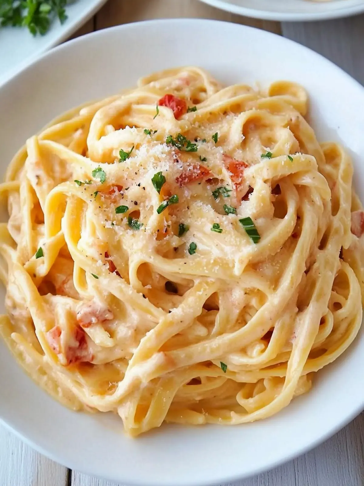 Creamy Roasted Garlic and Red Pepper Fettuccine Alfredo Bliss Roasted Garlic and Red Pepper Fettuccine Alfredo