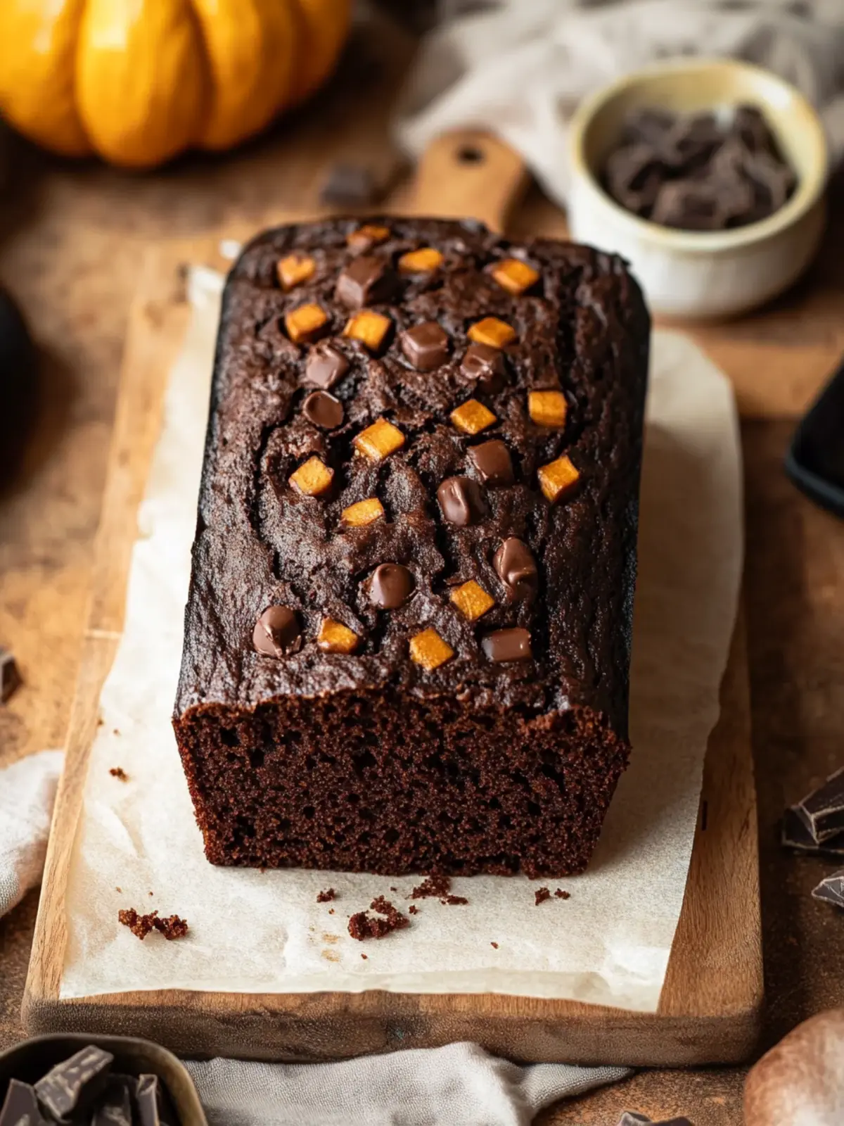 Irresistible Moist Chocolate Pumpkin Bread You'll Love Moist Chocolate Pumpkin Bread