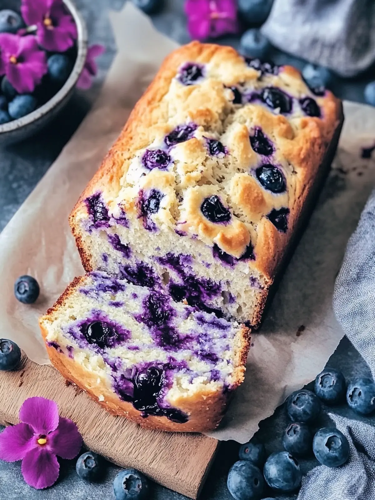 Decadent Blueberry Cream Cheese Bread for Blissful Mornings Blueberry Cream Cheese Bread