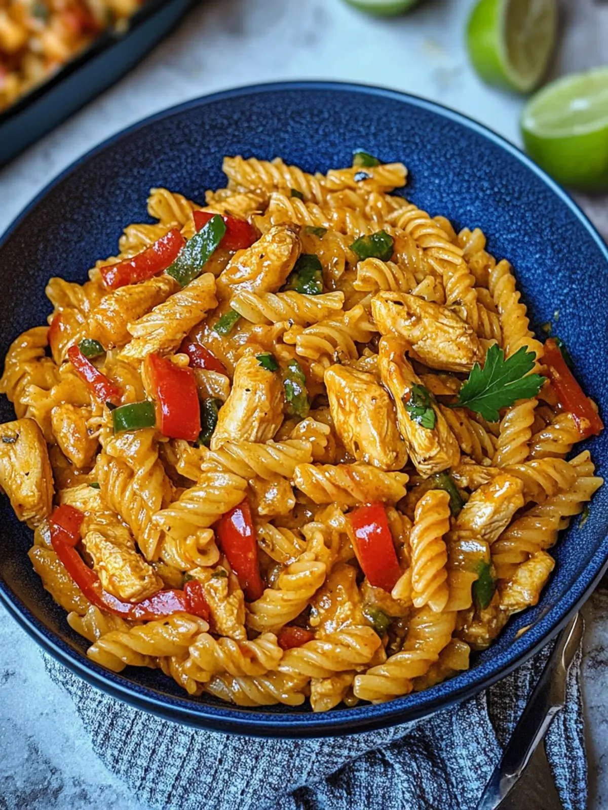 Creamy Chicken Fajita Pasta: Quick Comfort Food Delight Creamy Chicken Fajita Pasta