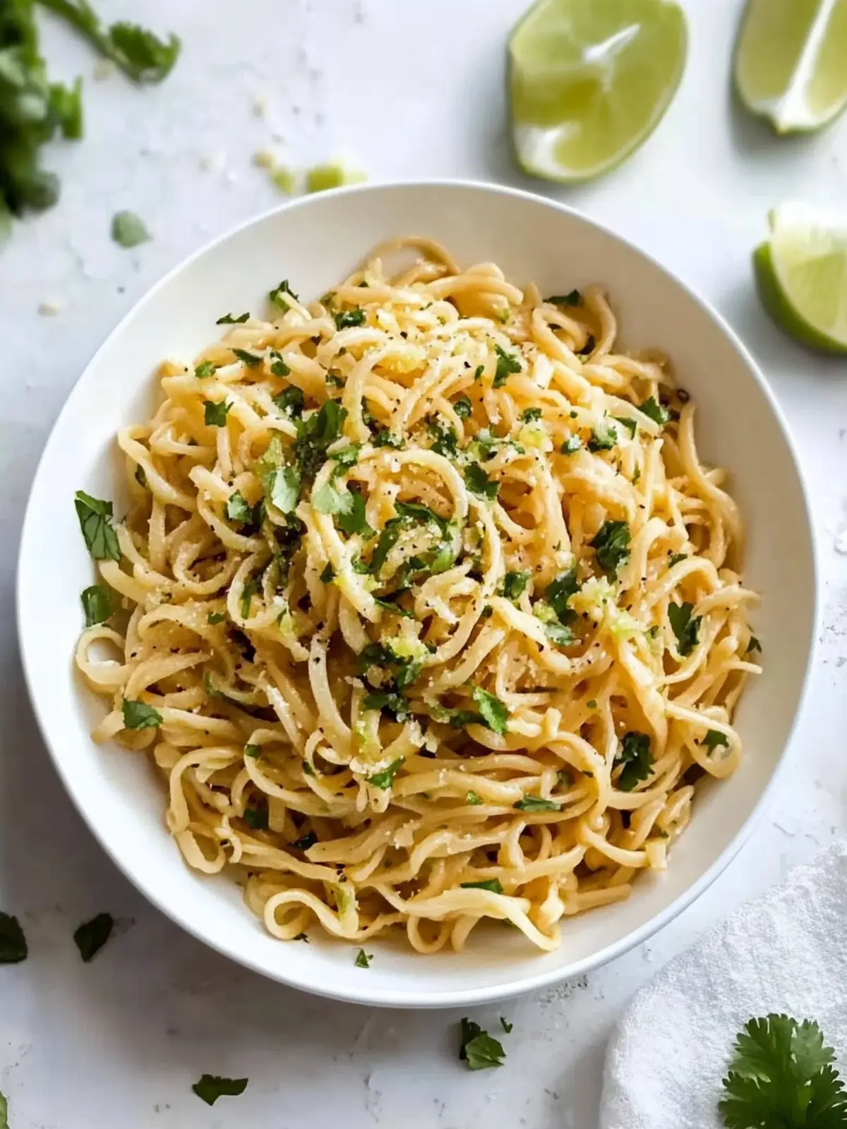 Zesty Cilantro Lime Noodles for a Fresh Weeknight Dinner Cilantro Lime Noodles