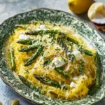 Delicious Spaghetti Squash with Asparagus, Ricotta, Lemon, Thyme Spaghetti Squash with Asparagus, Ricotta, Lemon, and Thyme