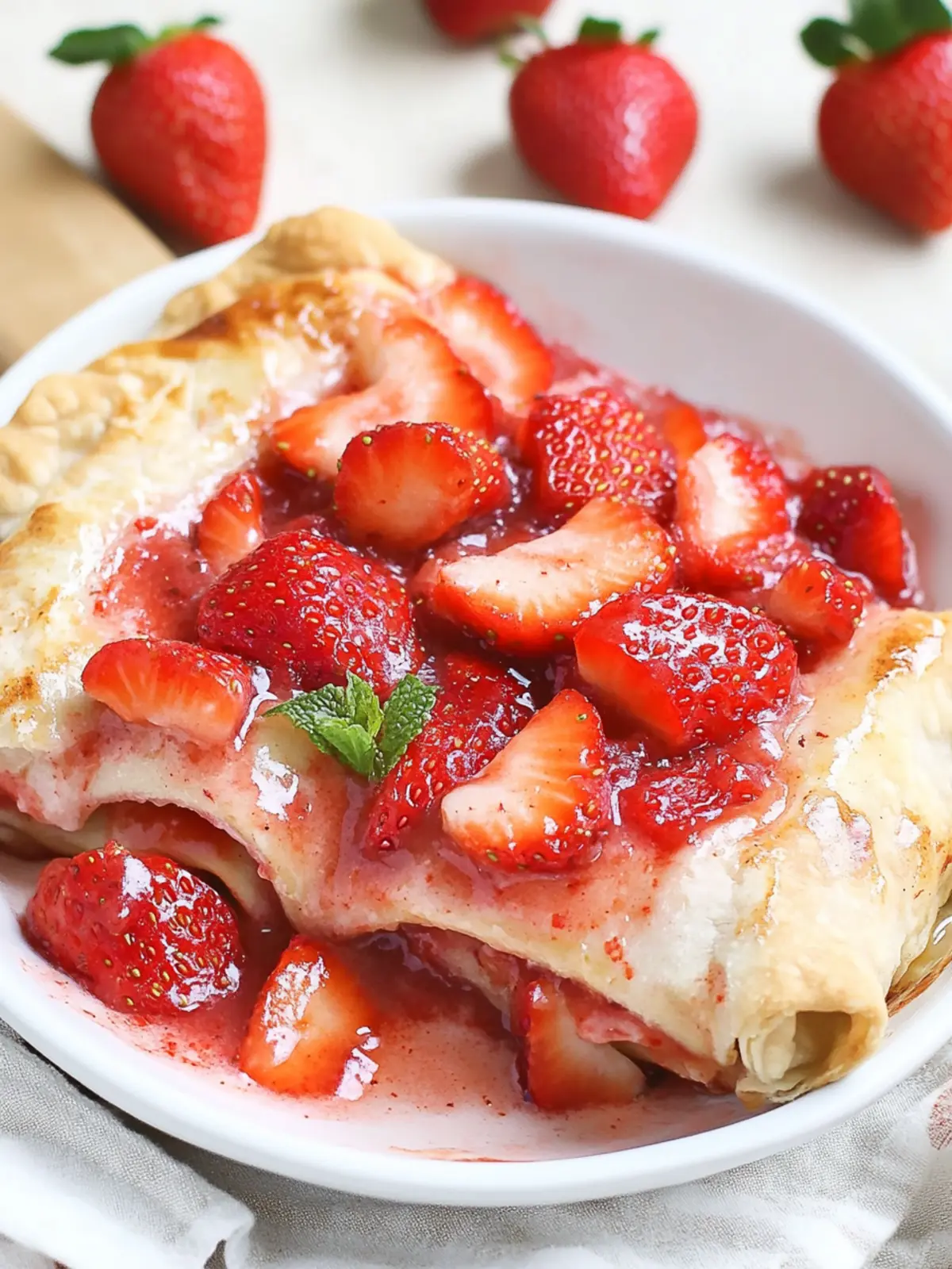 Sweet Strawberry Pie Enchiladas for a Fun Twist on Dessert Strawberry Pie Enchiladas