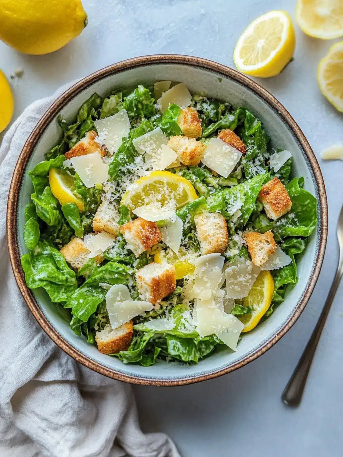 Zesty Lemon Parmesan Salad for a Refreshing Twist Lemon Parmesan Salad