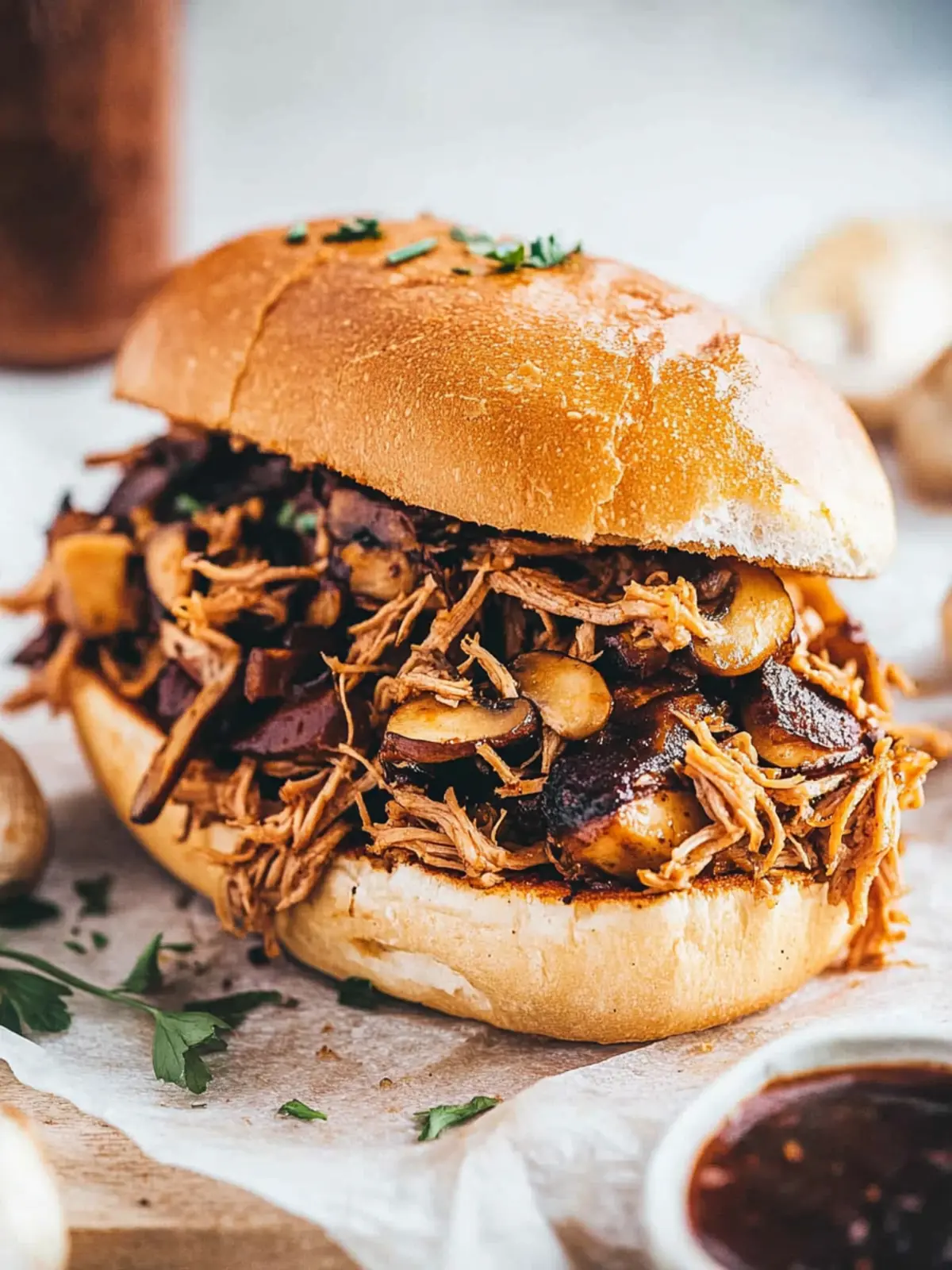Savory Vegan Pulled Pork With Mushrooms You’ll Love Vegan Pulled Pork With Mushrooms