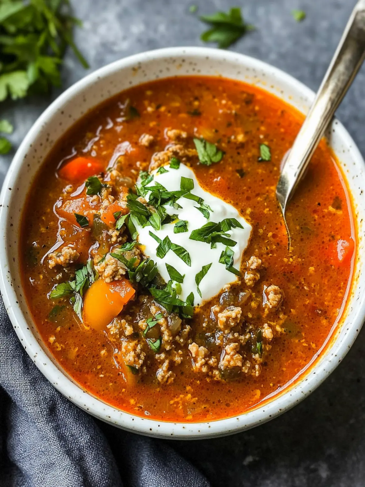 Keto Stuffed Pepper Soup: A Wholesome Comfort Bowl Keto Stuffed Pepper Soup