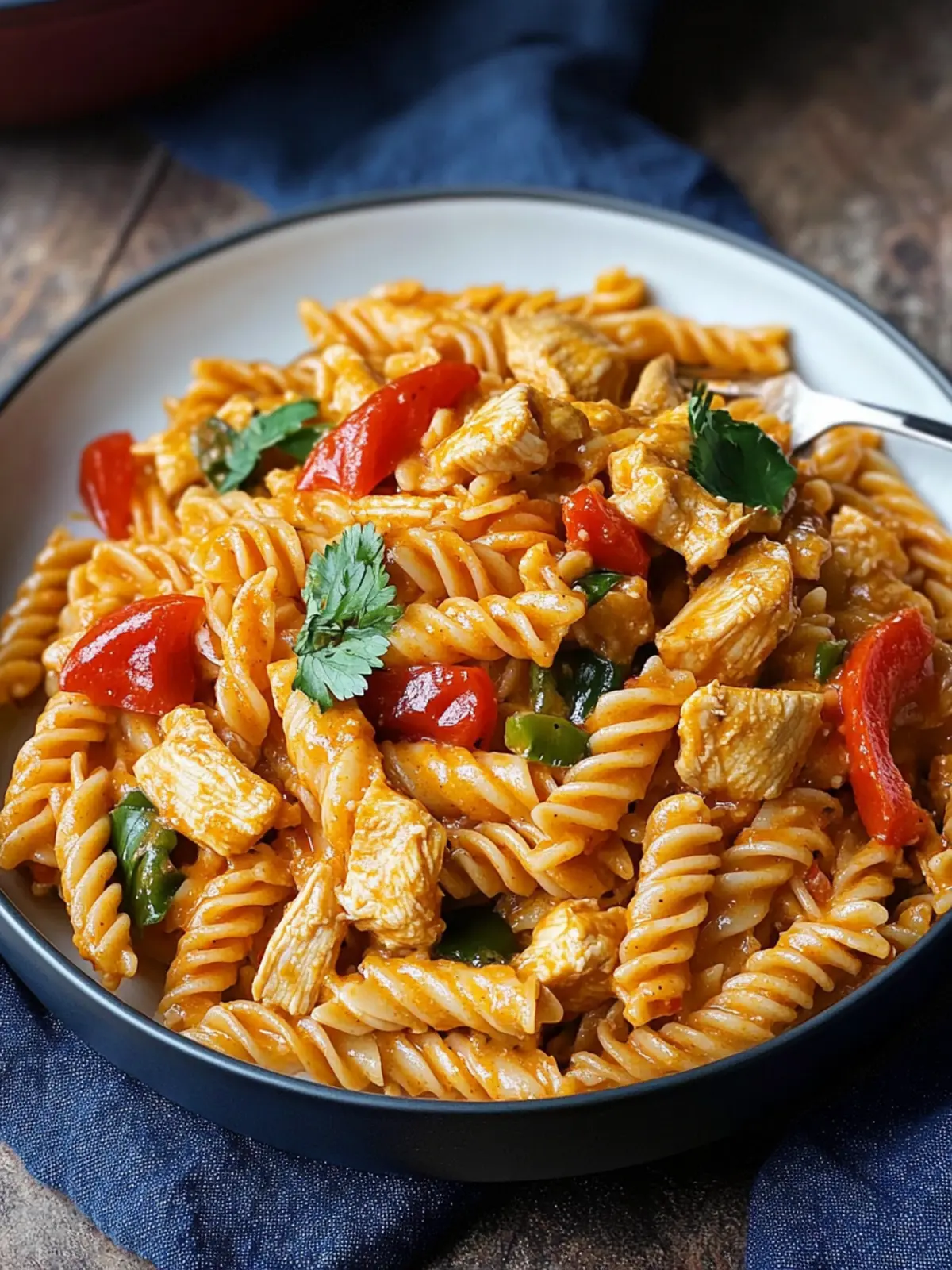 Creamy Chicken Fajita Pasta: Quick Comfort Food Delight Creamy Chicken Fajita Pasta