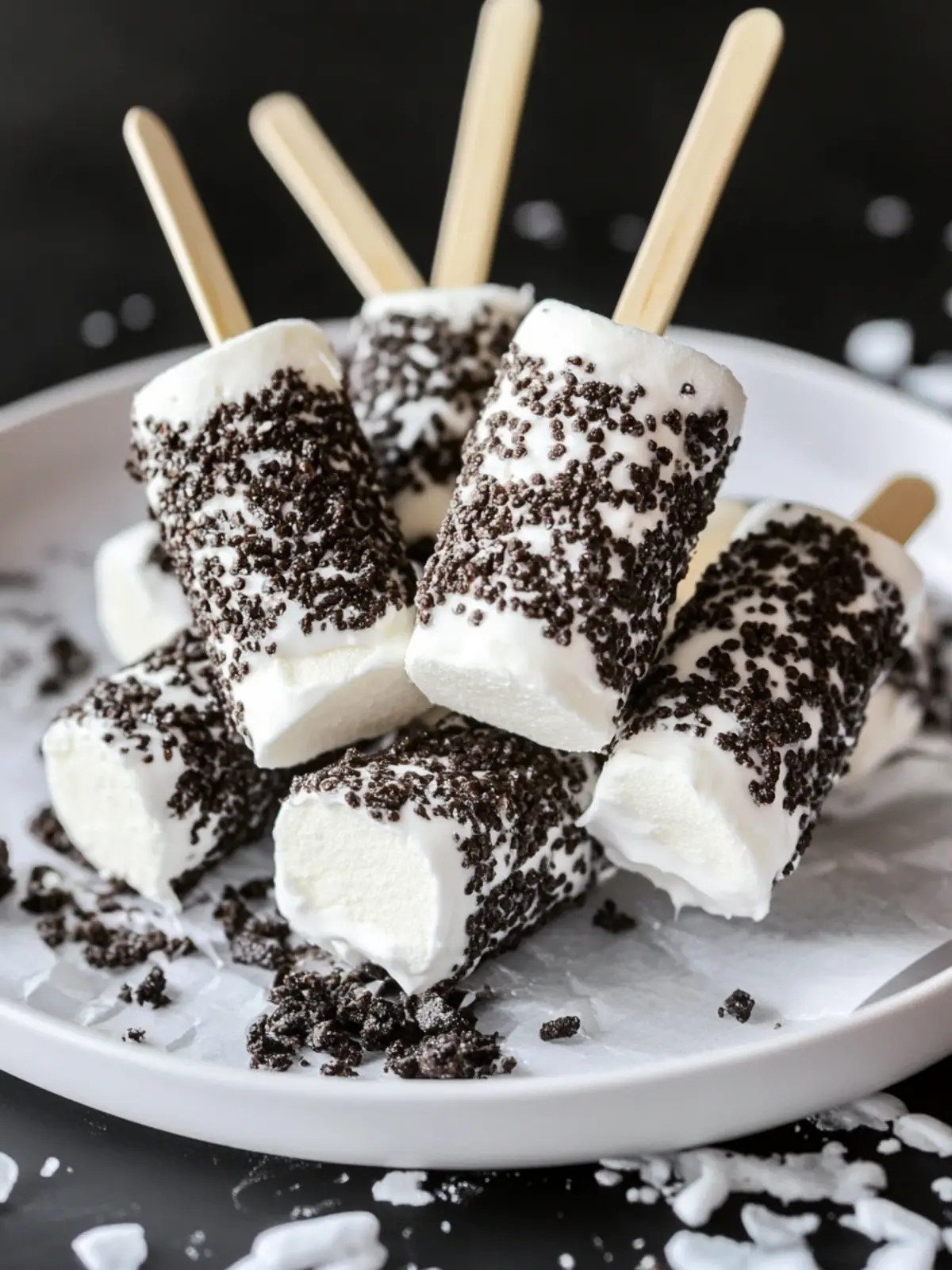Delicious Cookies and Cream Marshmallow Pops for Sweet Moments Cookies and Cream Marshmallow Pops