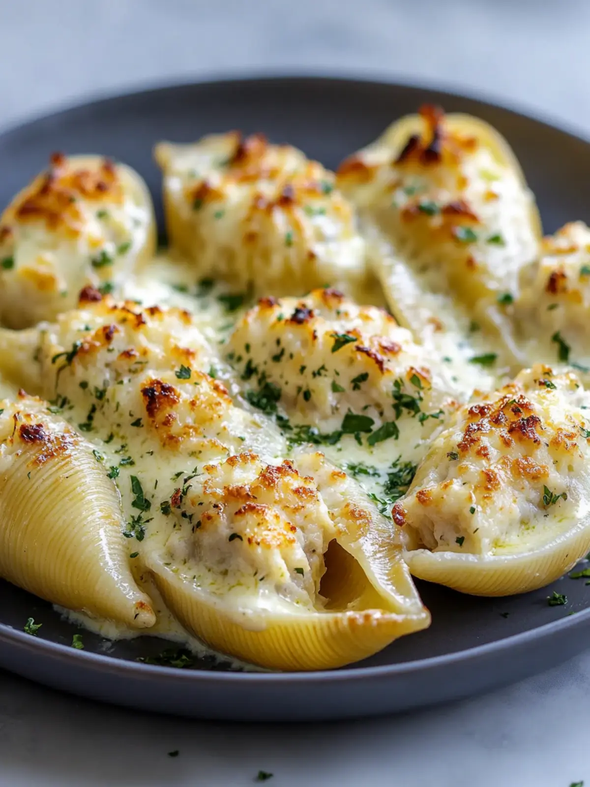 Delicious Crab Stuffed Shells with Alfredo Sauce Made Easy Crab Stuffed Shells with Alfredo Sauce