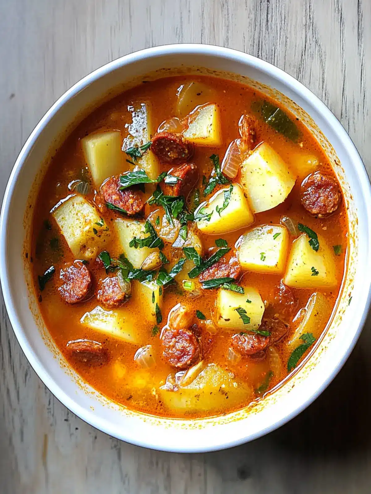 Savor Spanish Potato Soup with Chorizo for Cozy Nights Spanish Potato Soup with Chorizo