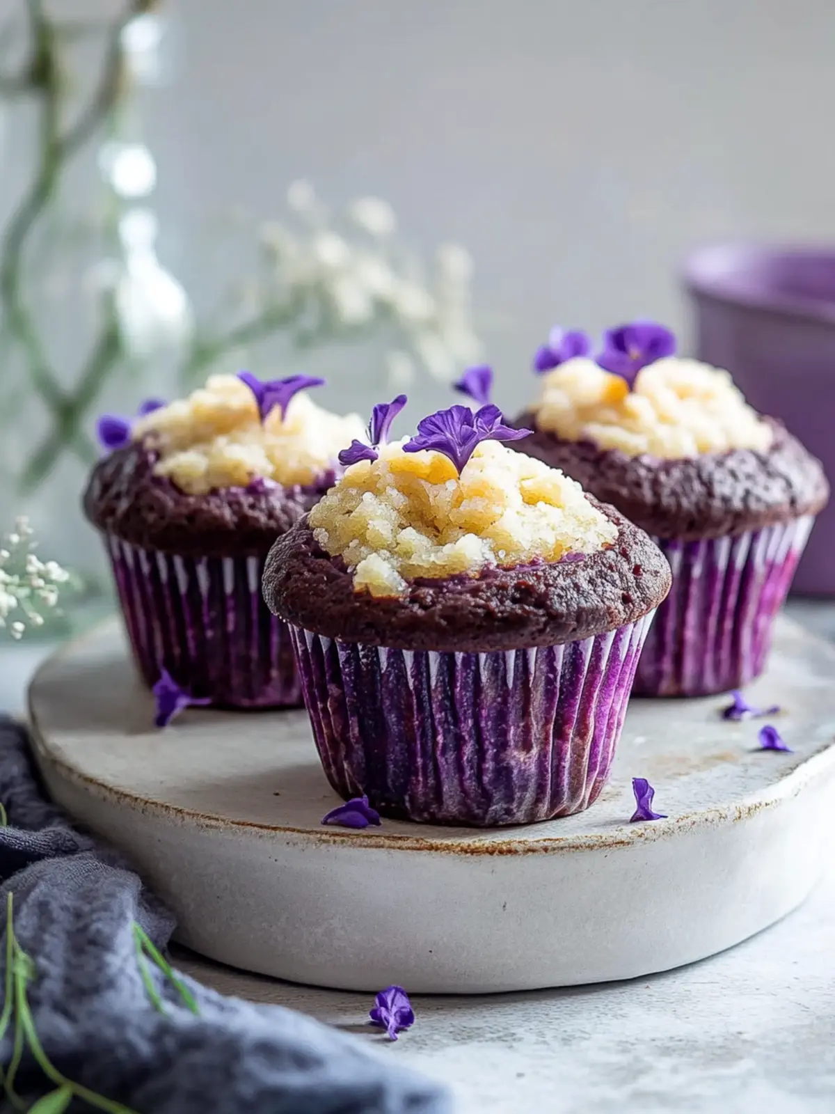 Decadent Ube White Chocolate Muffins for Sweet Moments Ube White Chocolate Muffins