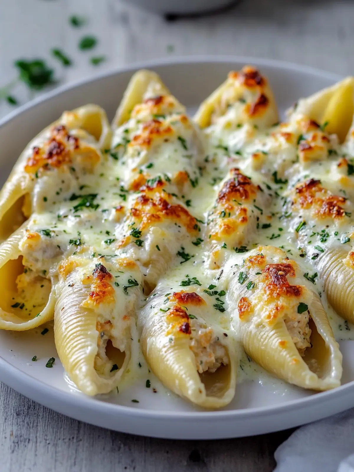 Delicious Crab Stuffed Shells with Alfredo Sauce Made Easy Crab Stuffed Shells with Alfredo Sauce