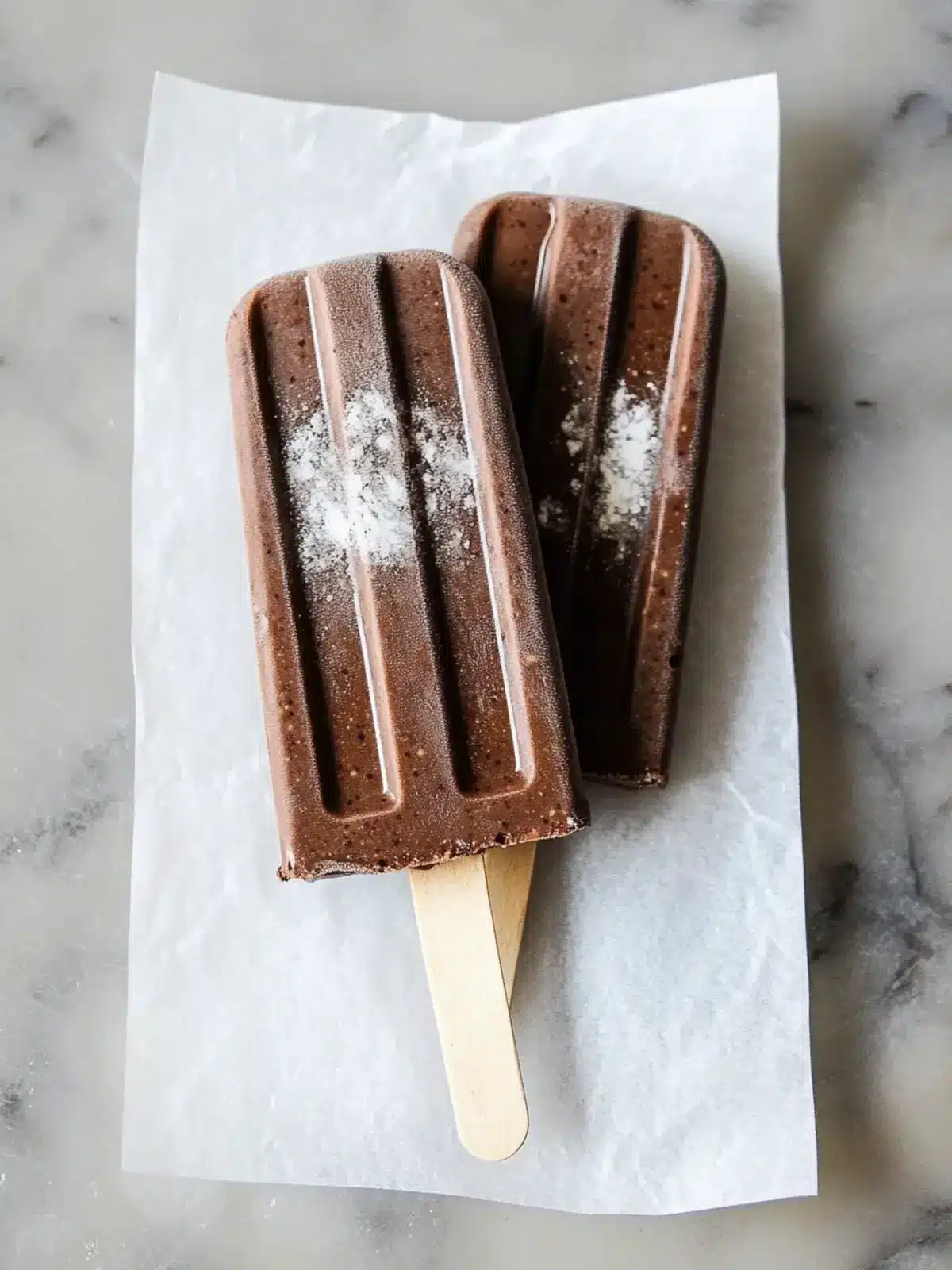 Irresistible Dutch Cocoa Popsicles with a Vanilla Twist Dutch Cocoa Popsicles