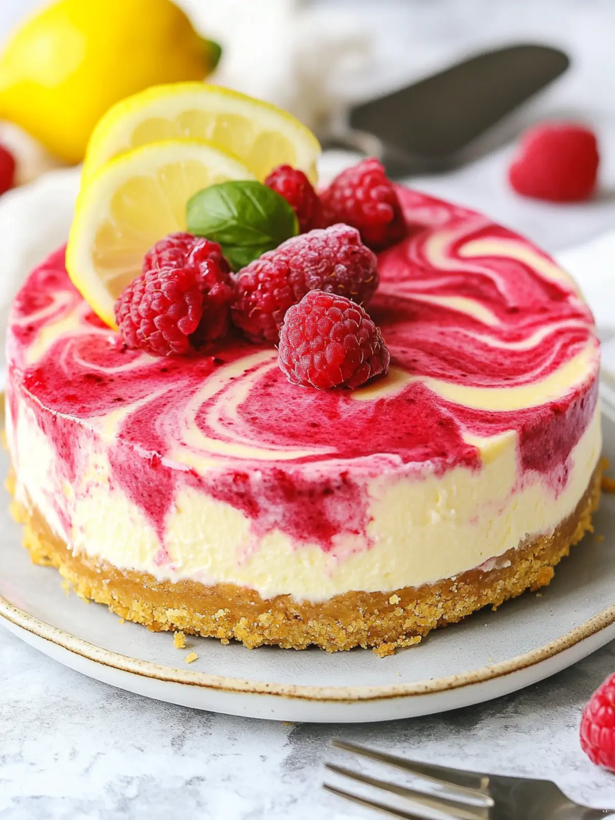 Irresistible Lemon Raspberry Swirl Cheesecake You'll Adore Lemon Raspberry Swirl Cheesecake