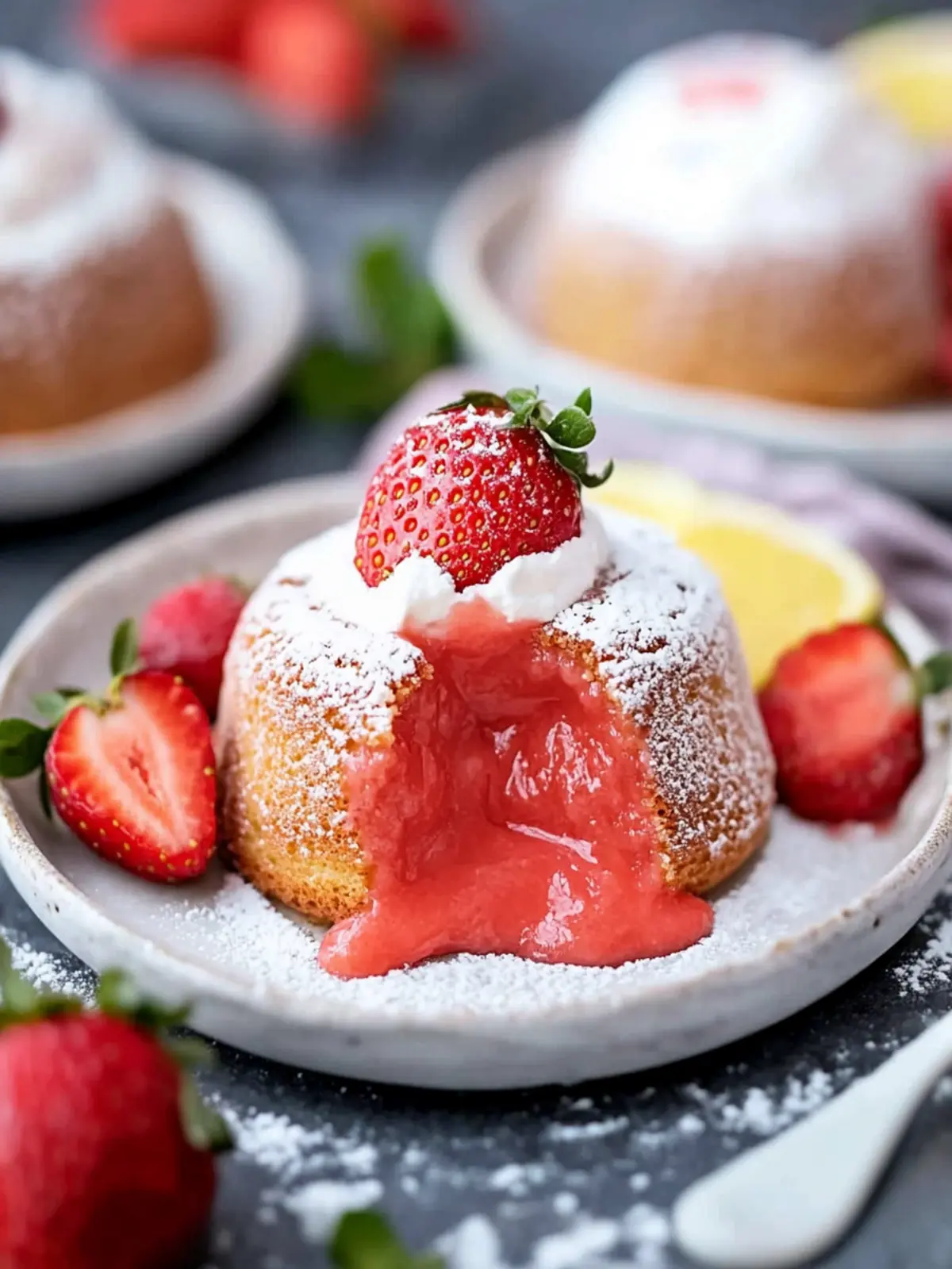 Decadent Strawberry Lava Cakes for a Sweet Surprise Strawberry Lava Cakes