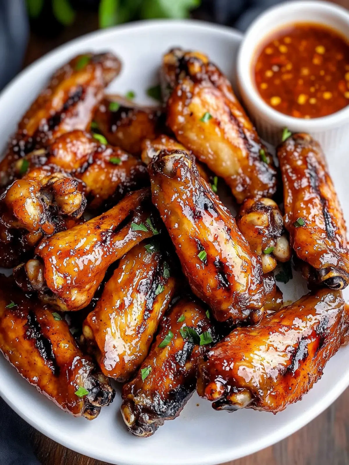 Grilled Wings with Buffalo Hot Honey Sauce: A Game Day Treat Grilled Wings with Buffalo Hot Honey Wing Sauce