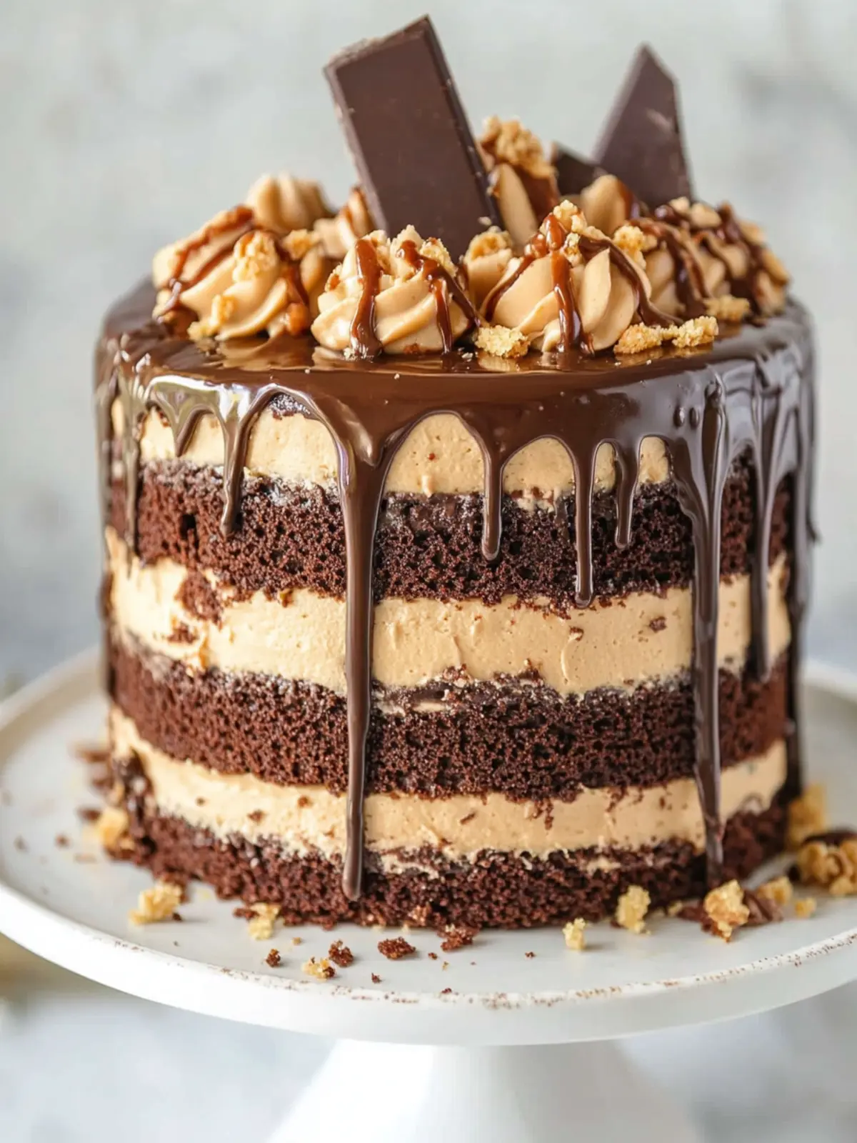Indulge in Peanut Butter Chocolate Layer Cake Bliss Peanut Butter Chocolate Layer Cake