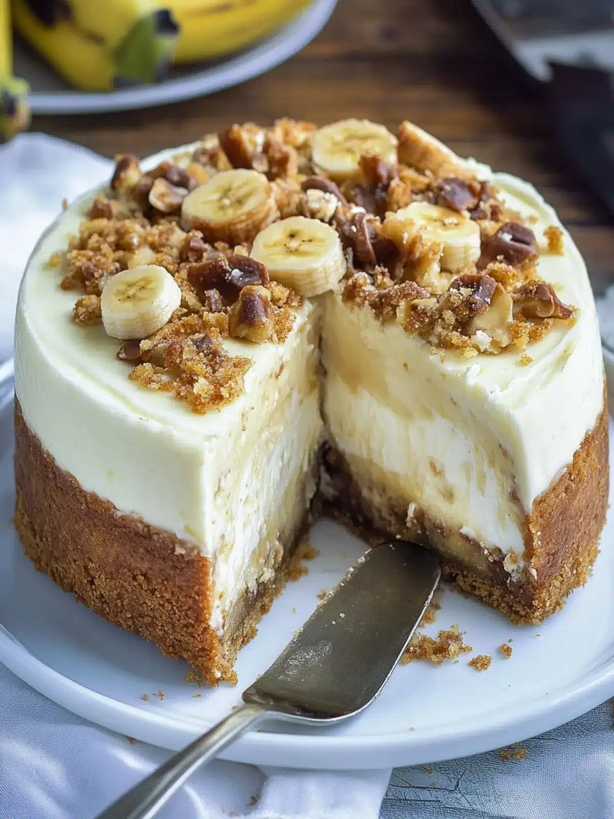 Decadent Banana Bread Cheesecake to Brighten Your Day Banana Bread Cheesecake