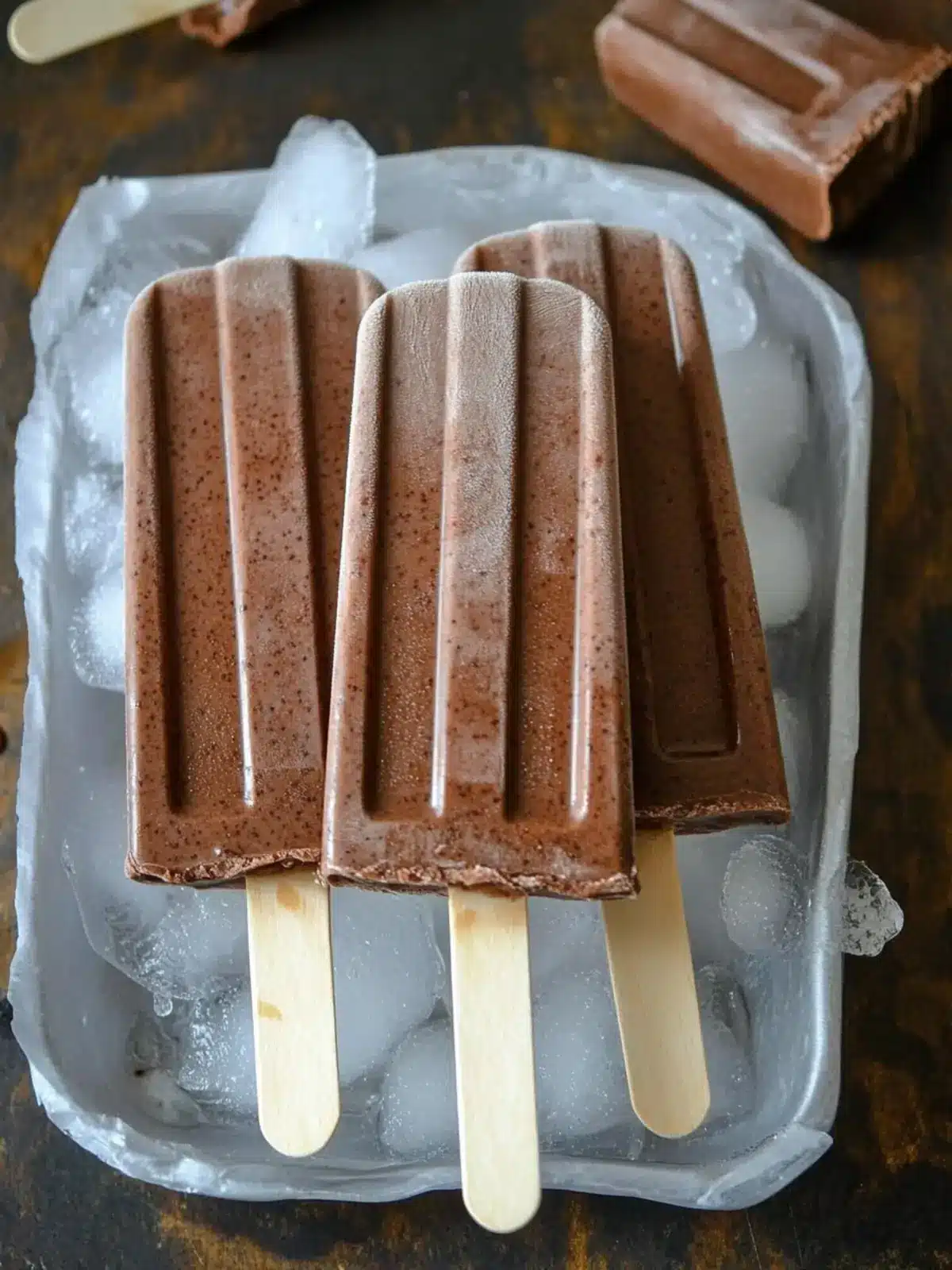 Irresistible Dutch Cocoa Popsicles with a Vanilla Twist Dutch Cocoa Popsicles