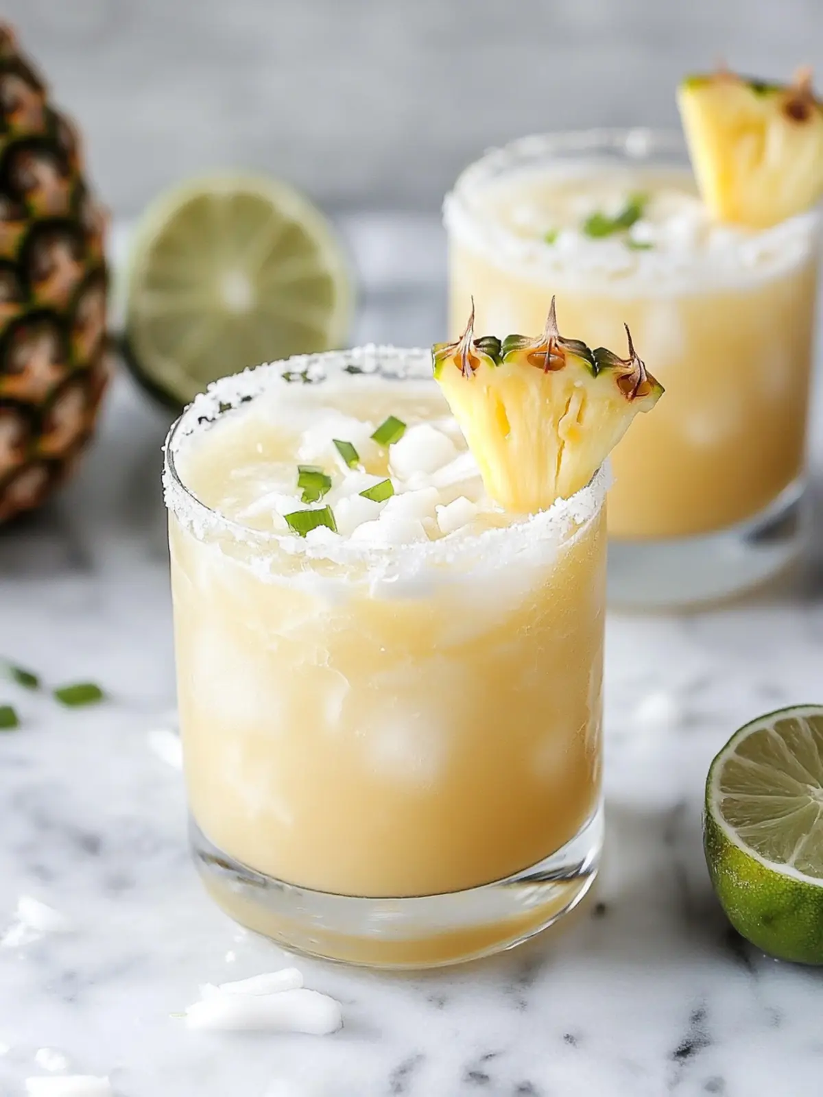 Refresh Your Day with a Pineapple Coconut Mockarita Delight Pineapple Coconut Mockarita