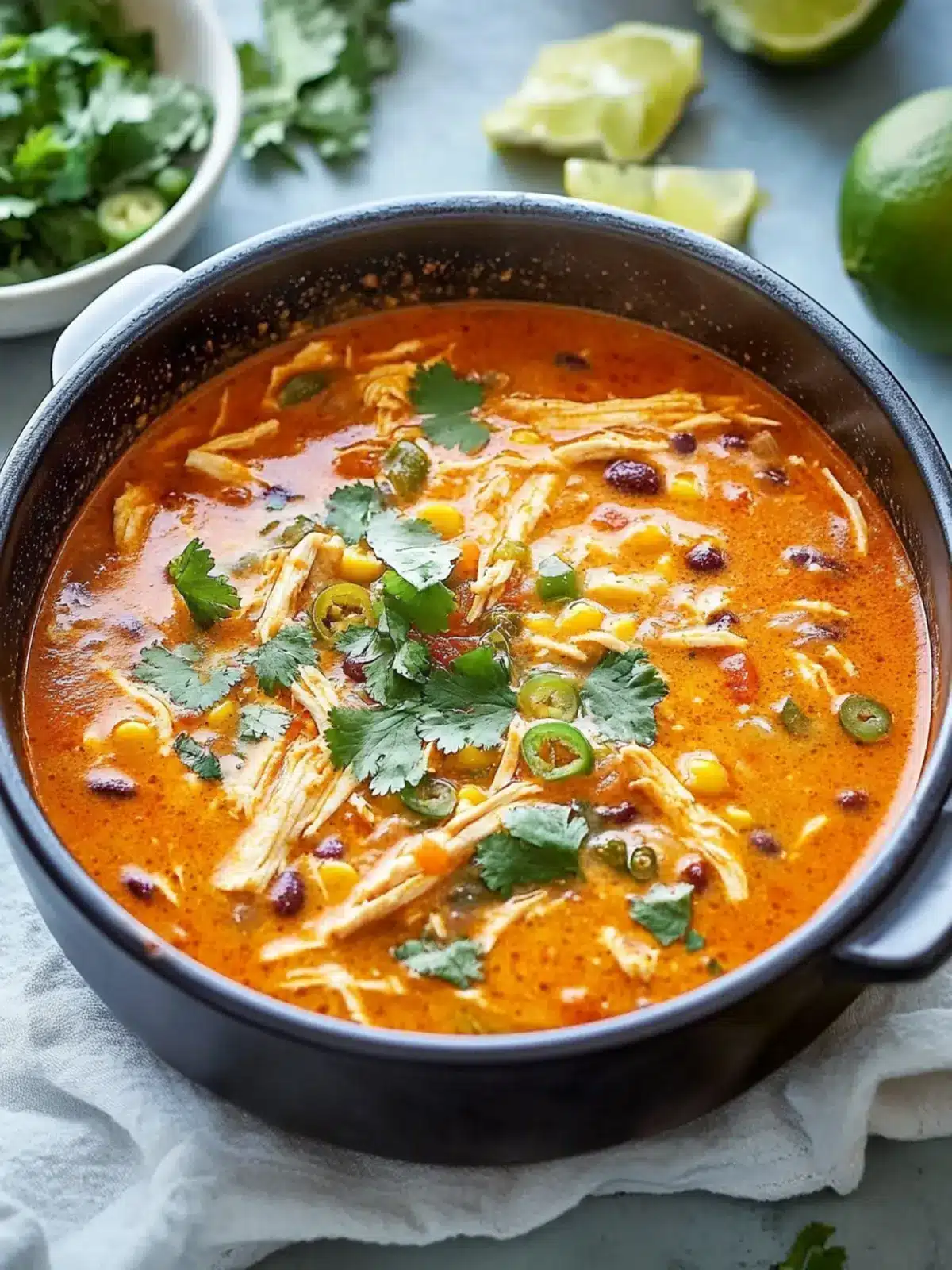 Hearty Chicken Enchilada Soup for Ultimate Cozy Nights Chicken Enchilada Soup