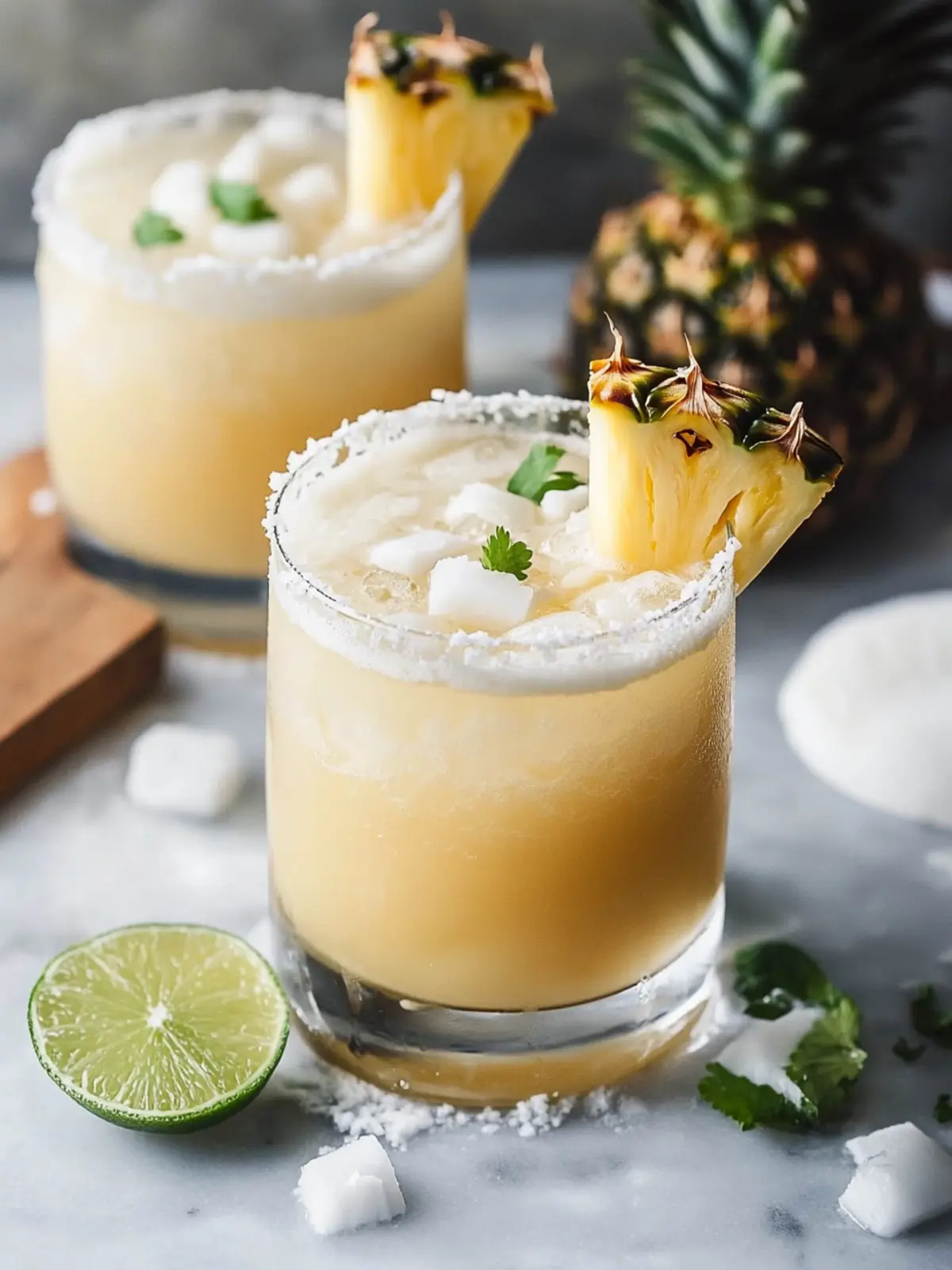 Refresh Your Day with a Pineapple Coconut Mockarita Delight Pineapple Coconut Mockarita