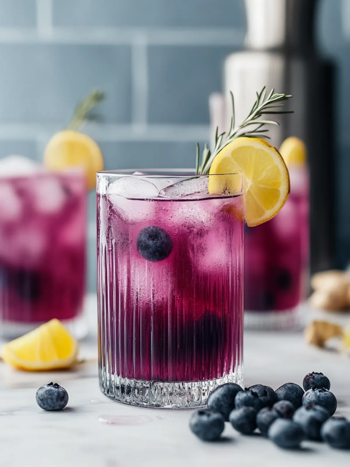 Sparkling Blueberry Ginger Mocktail for a Refreshing Twist Sparkling Blueberry Ginger Mocktail