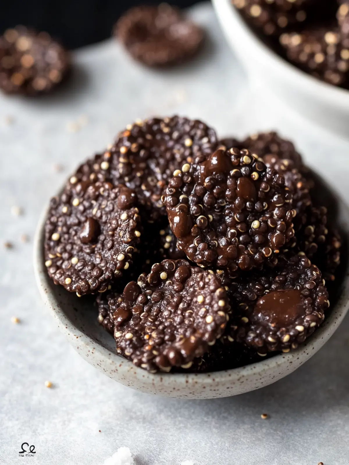Decadent Dark Chocolate Quinoa Crisps for Guilt-Free Snacking Dark Chocolate Quinoa Crisps