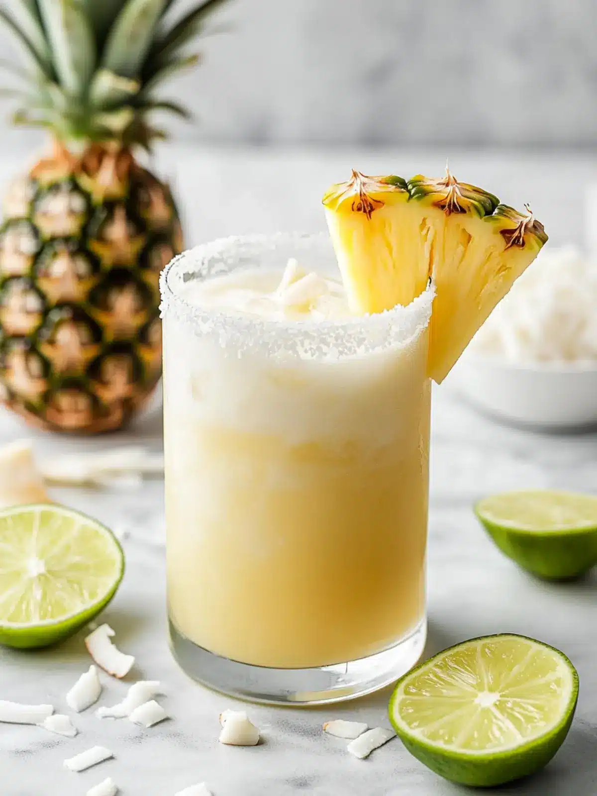 Refresh Your Day with a Pineapple Coconut Mockarita Delight Pineapple Coconut Mockarita